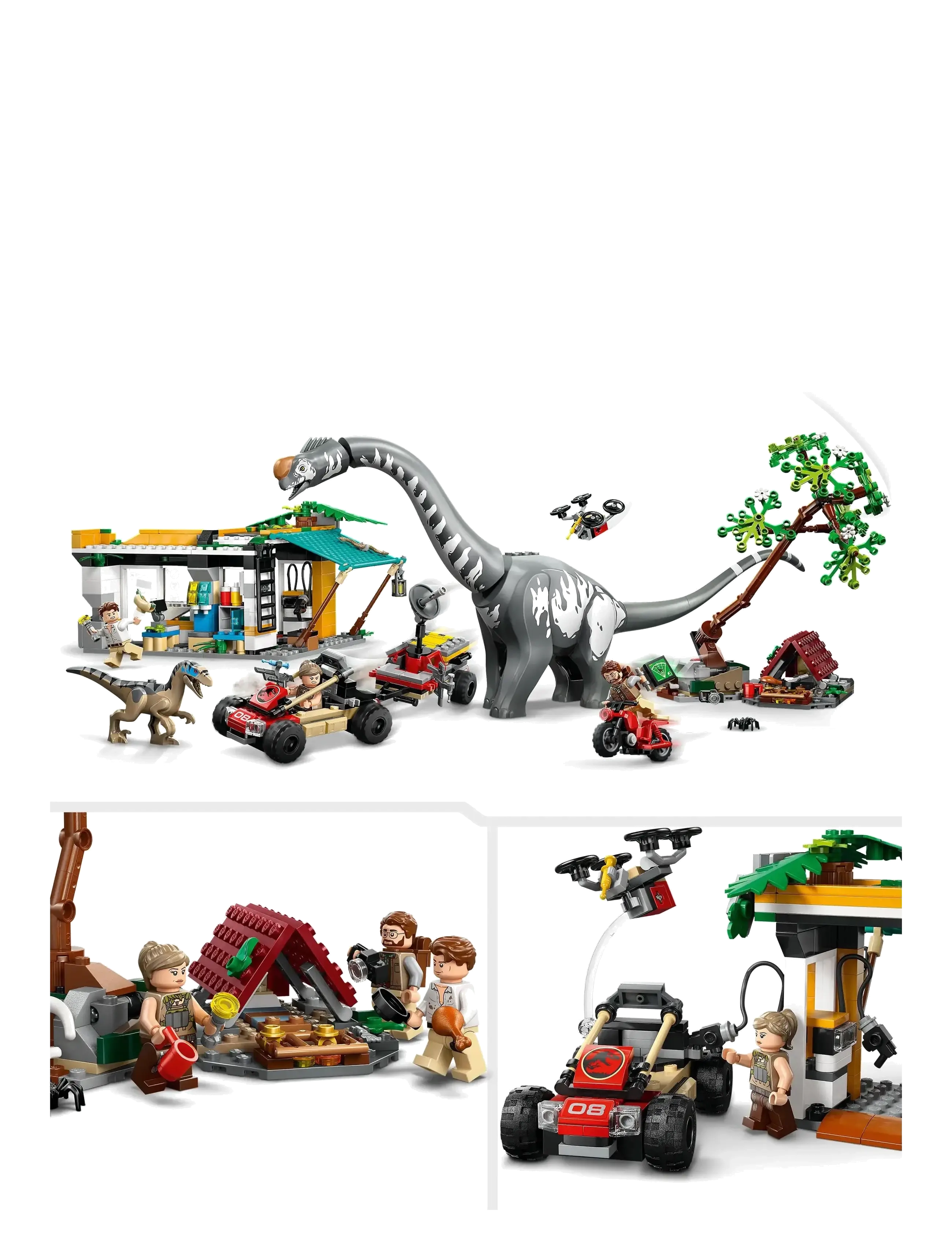 LEGO - Jurassic World Raptor & Titanosaurus Tracking Mission Dinosaur Toy 76973 - lego jurassic world™ - multi - 4