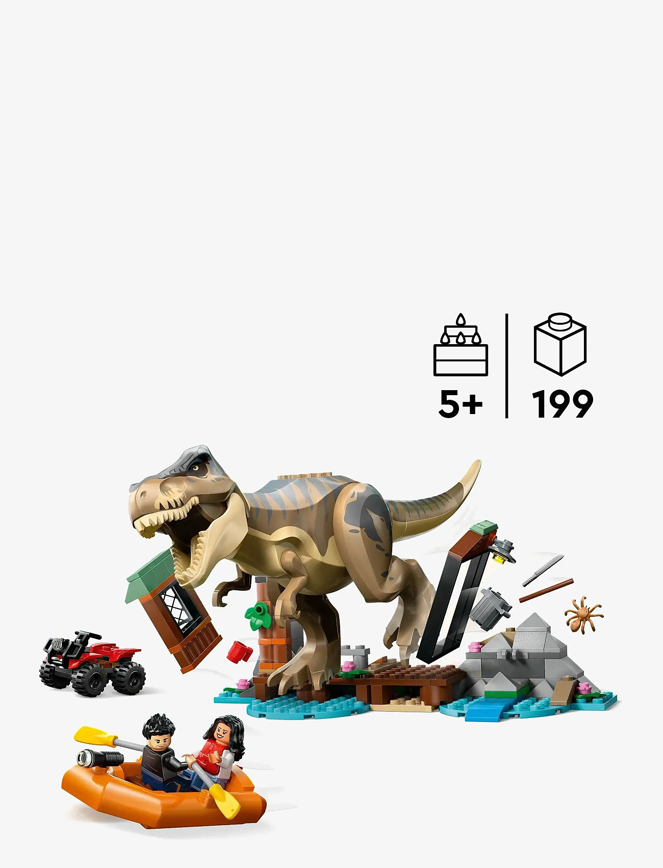 LEGO - Jurassic World T. rex River Escape Dinosaur Figure Building Set 76975 - lego jurassic world™ - multi - 1