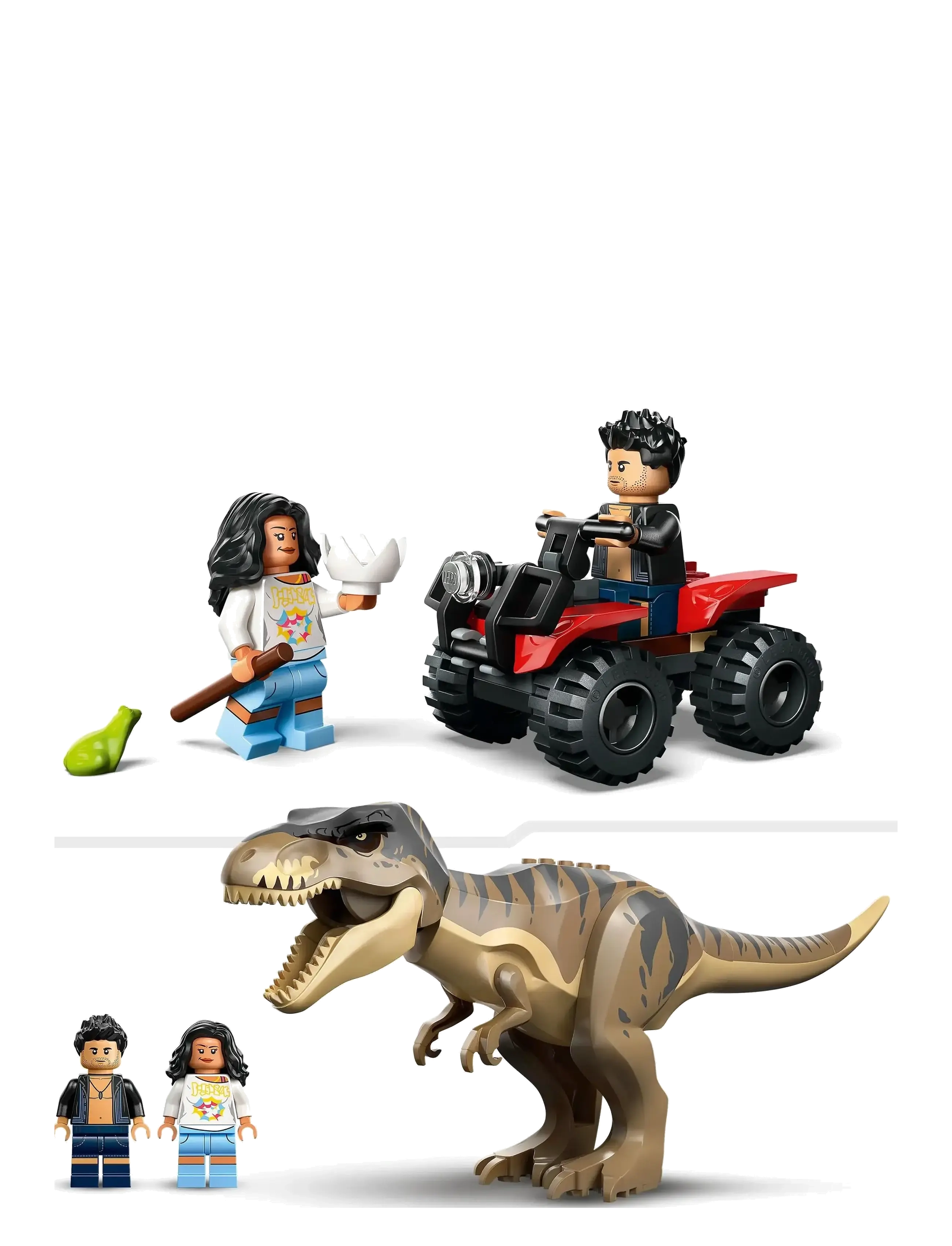 LEGO - Jurassic World T. rex River Escape Dinosaur Figure Building Set 76975 - prezenty urodzinowe - multi - 5