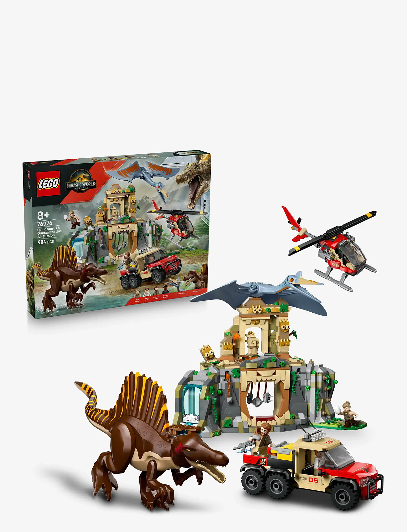 LEGO - Spinosaurus & Quetzalcoatlus Air Mission Dinosaur 76976 - lego jurassic world™ - multi - 0