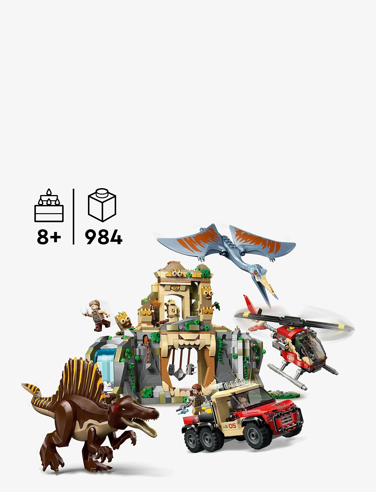 LEGO - Spinosaurus & Quetzalcoatlus Air Mission Dinosaur 76976 - lego jurassic world™ - multi - 1