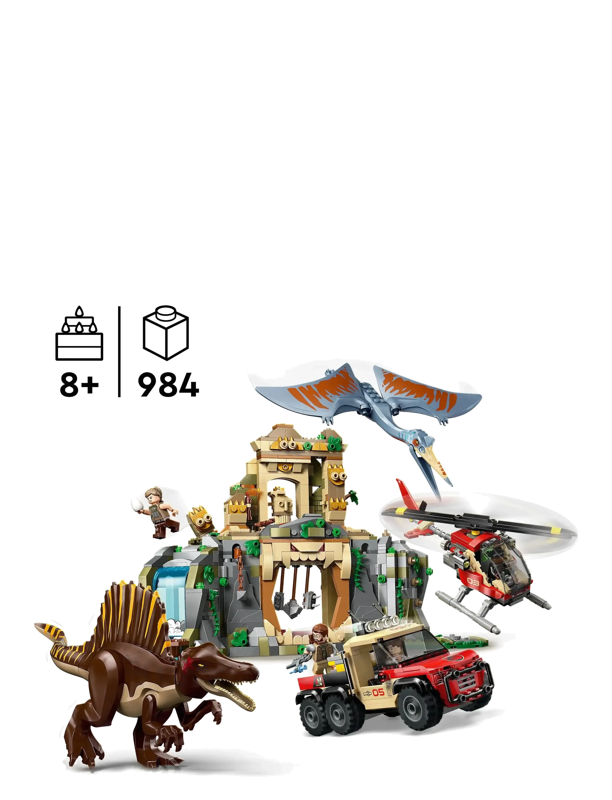 LEGO - Spinosaurus & Quetzalcoatlus Air Mission Dinosaur 76976 - lego jurassic world™ - multi - 1