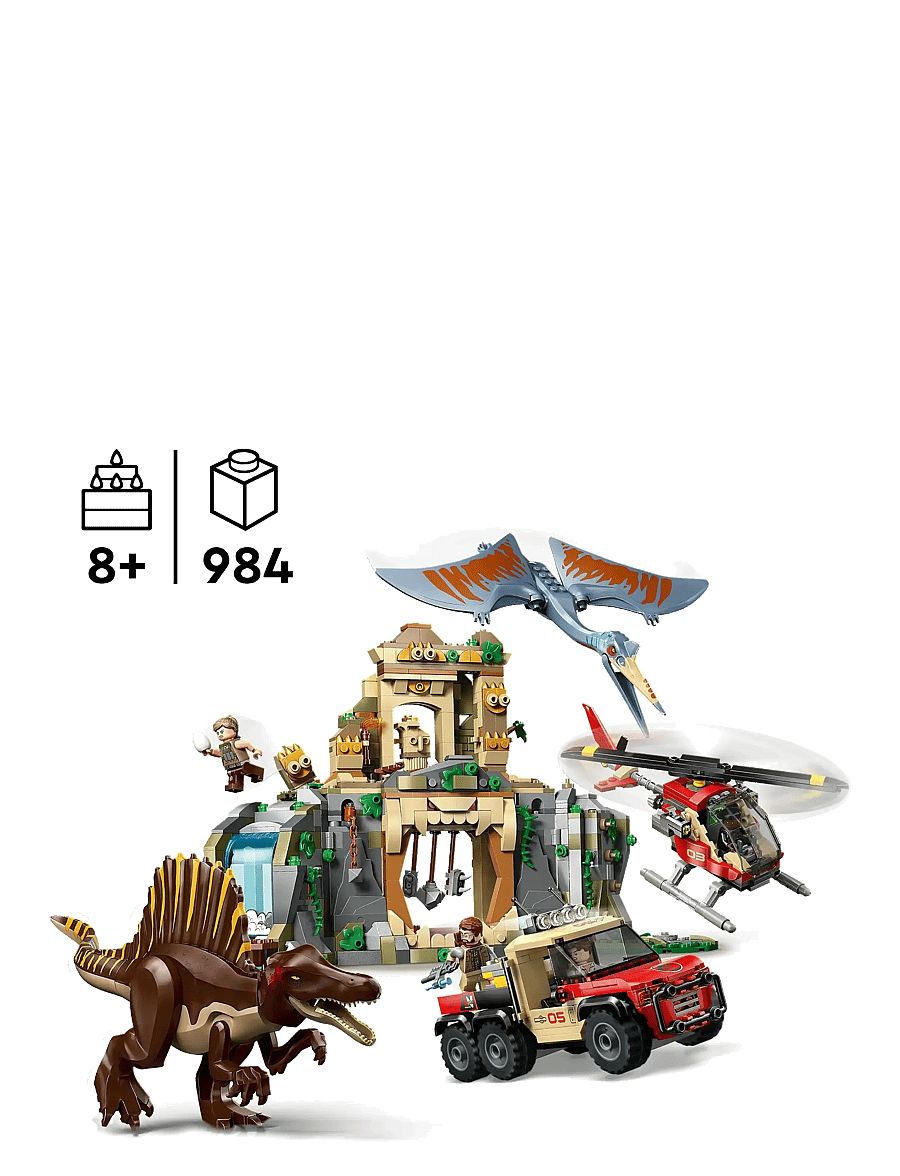 LEGO - Jurassic World Spinosaurus & Quetzalcoatlus Air Mission Dinosaur Toy 76976 - lego jurassic world™ - multi - 1