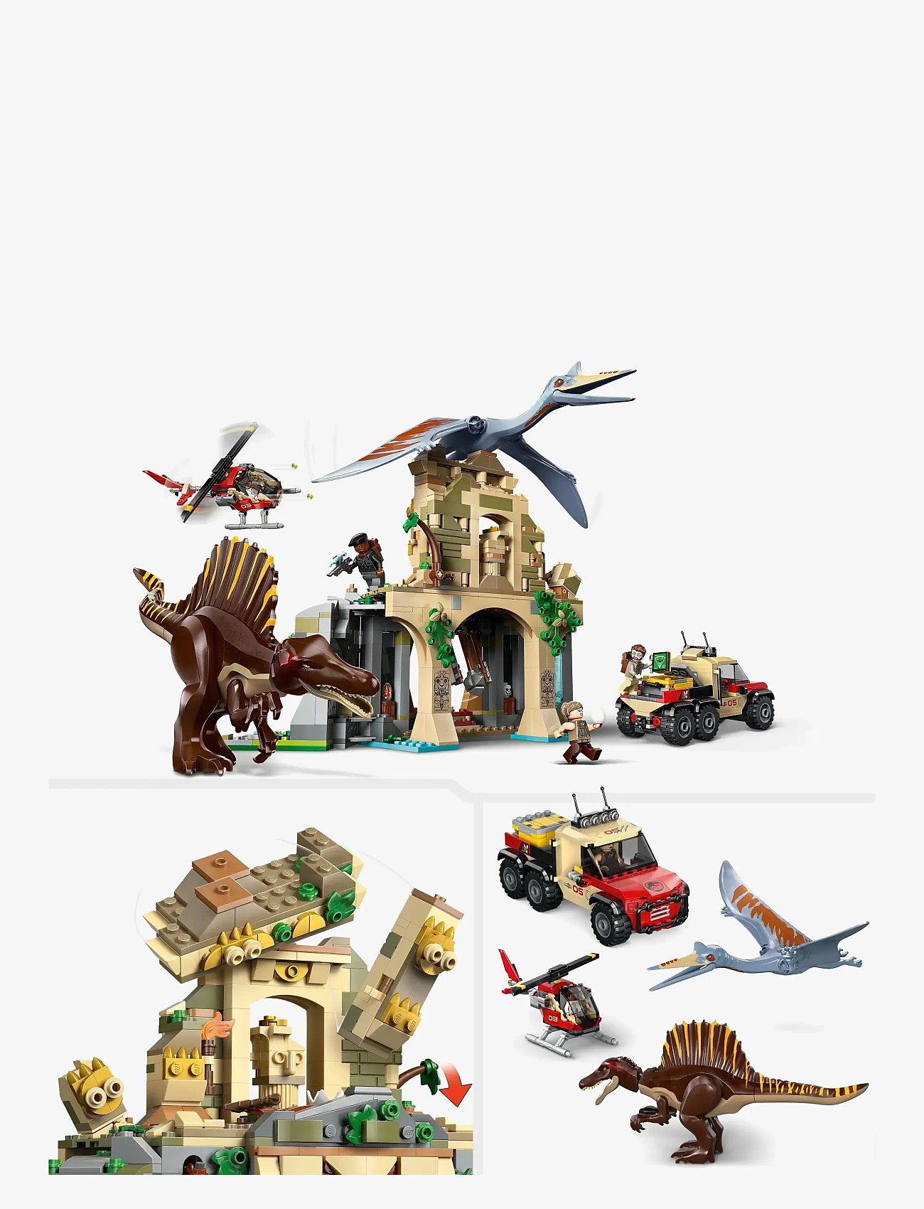 LEGO - Spinosaurus & Quetzalcoatlus Air Mission Dinosaur 76976 - lego jurassic world™ - multi - 4