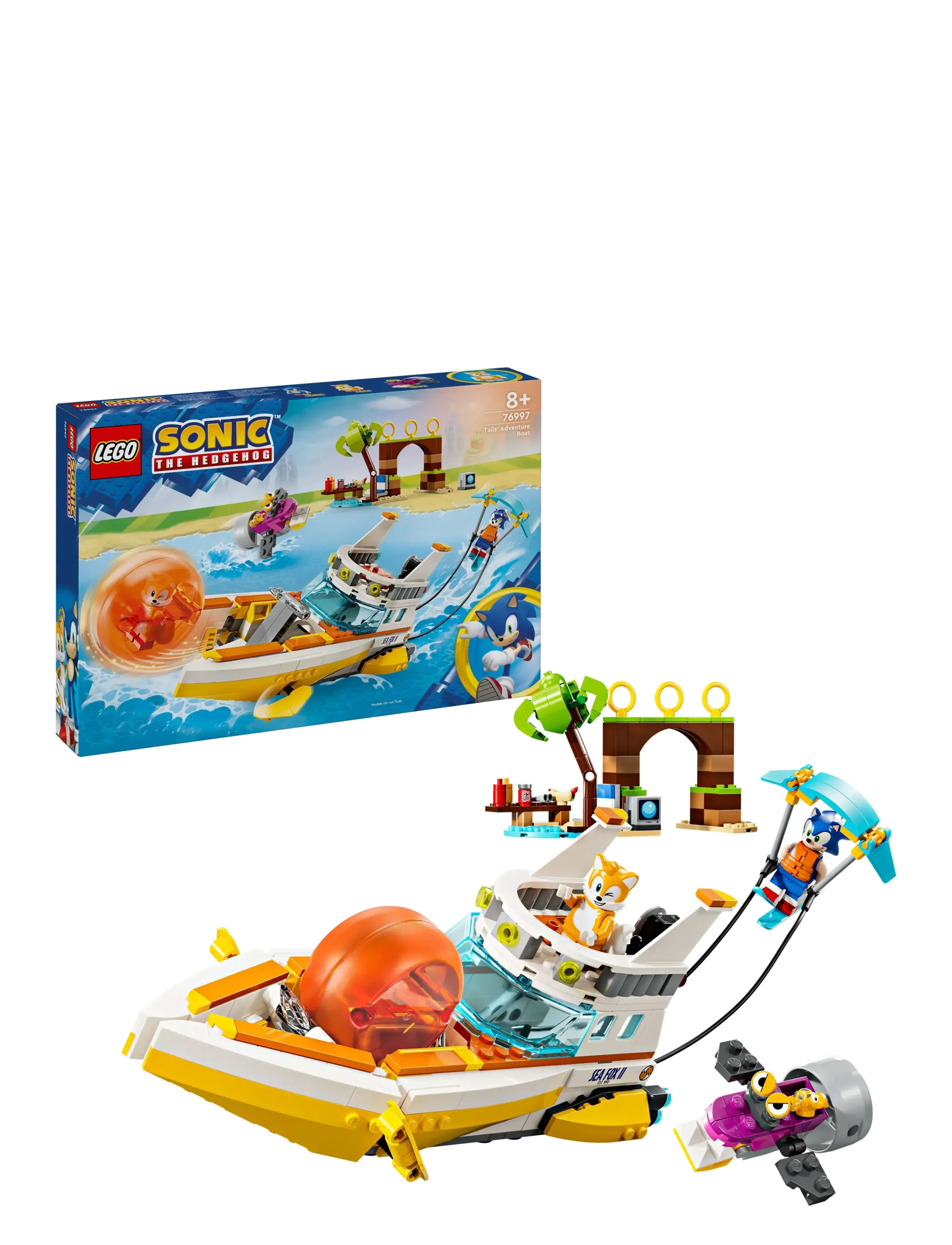 LEGO Tails' Actionbåd 76997 Patterned - One Size - Kinder