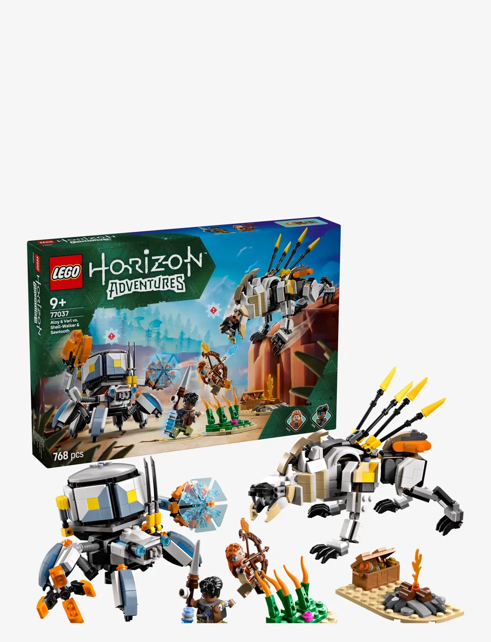 LEGO - Horizon Aloy & Varl vs. Shell-Walker & Sawtooth Toy 77037 - lego super heroes - multi - 0