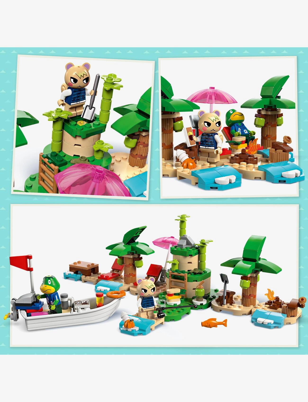 LEGO - Båttur till ön med Kapp'n 77048 - lego animal crossing - multi - 4