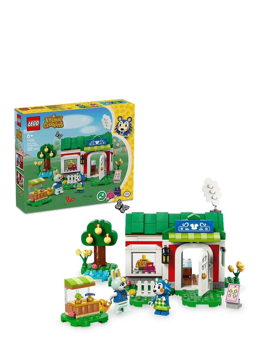 LEGO - Animal Able Sisters Clothing Shop Role-Play Building Kit 77055 - lego animal crossing - multi - 0
