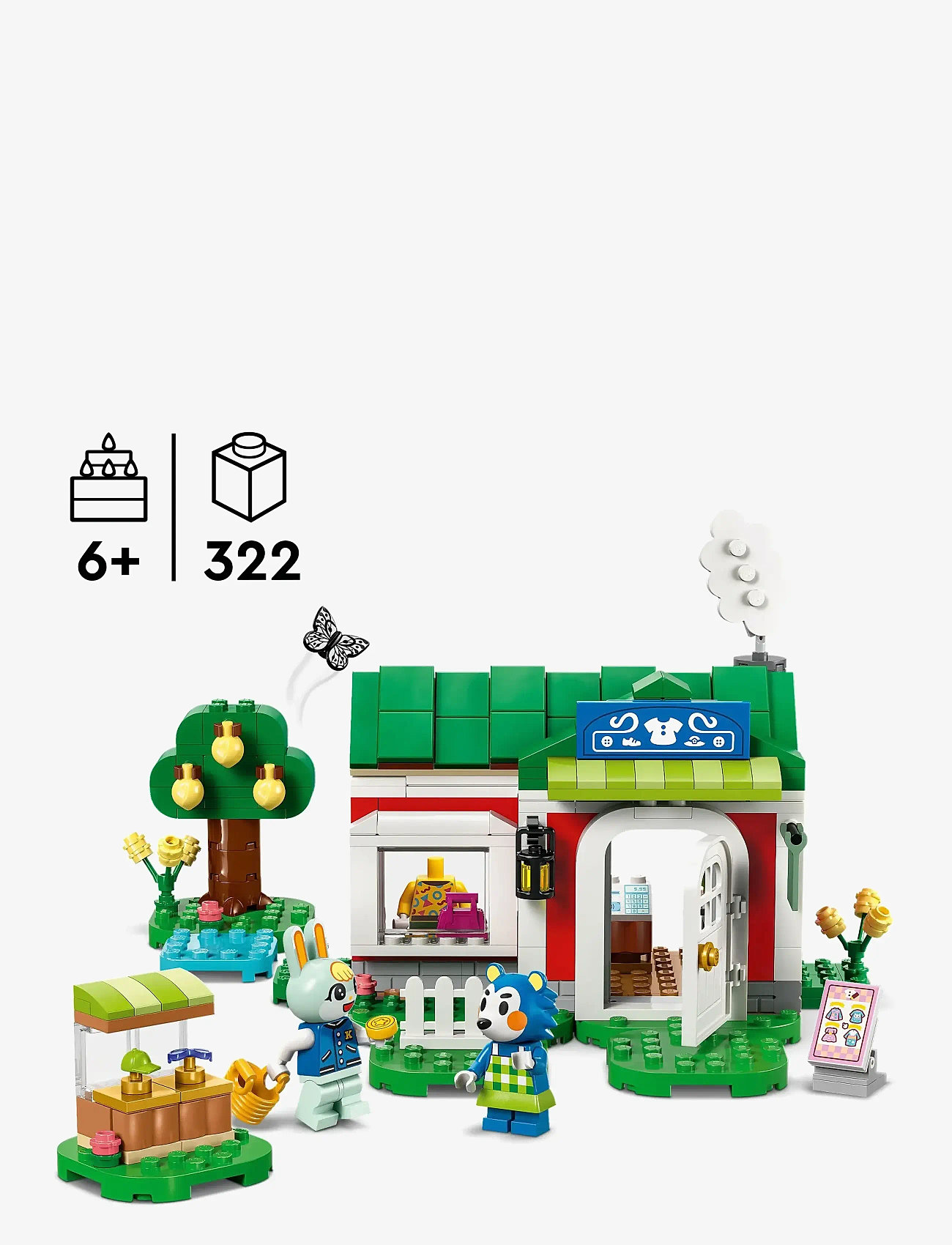 LEGO - Animal Able Sisters Clothing Shop Role-Play Building Kit 77055 - lego animal crossing - multi - 1