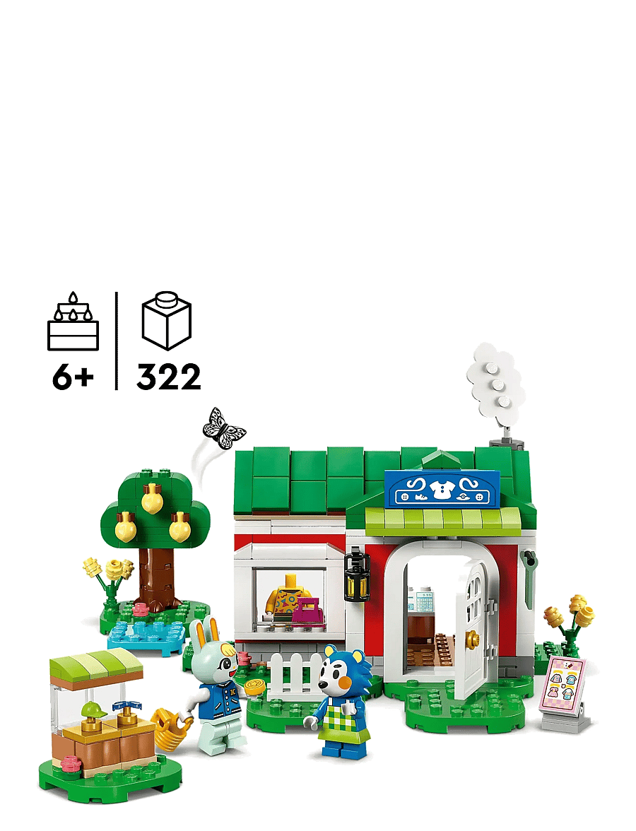 LEGO - Animal Able Sisters Clothing Shop Role-Play Building Kit 77055 - lego animal crossing - multi - 1