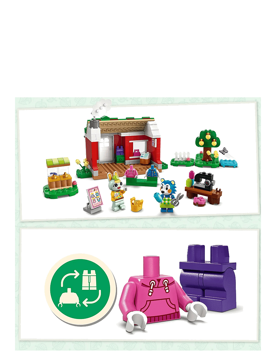LEGO - Animal Able Sisters Clothing Shop Role-Play Building Kit 77055 - lego animal crossing - multi - 2