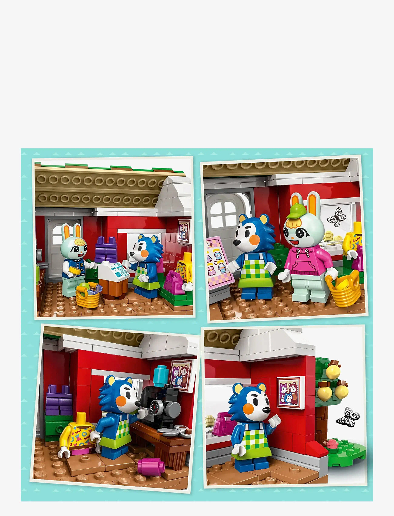 LEGO - Animal Able Sisters Clothing Shop Role-Play Building Kit 77055 - lego animal crossing - multi - 3
