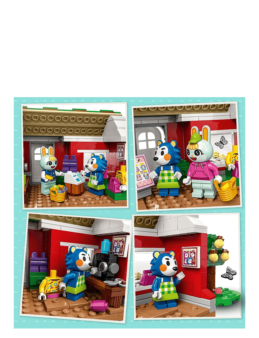 LEGO - Animal Able Sisters Clothing Shop Role-Play Building Kit 77055 - lego animal crossing - multi - 3