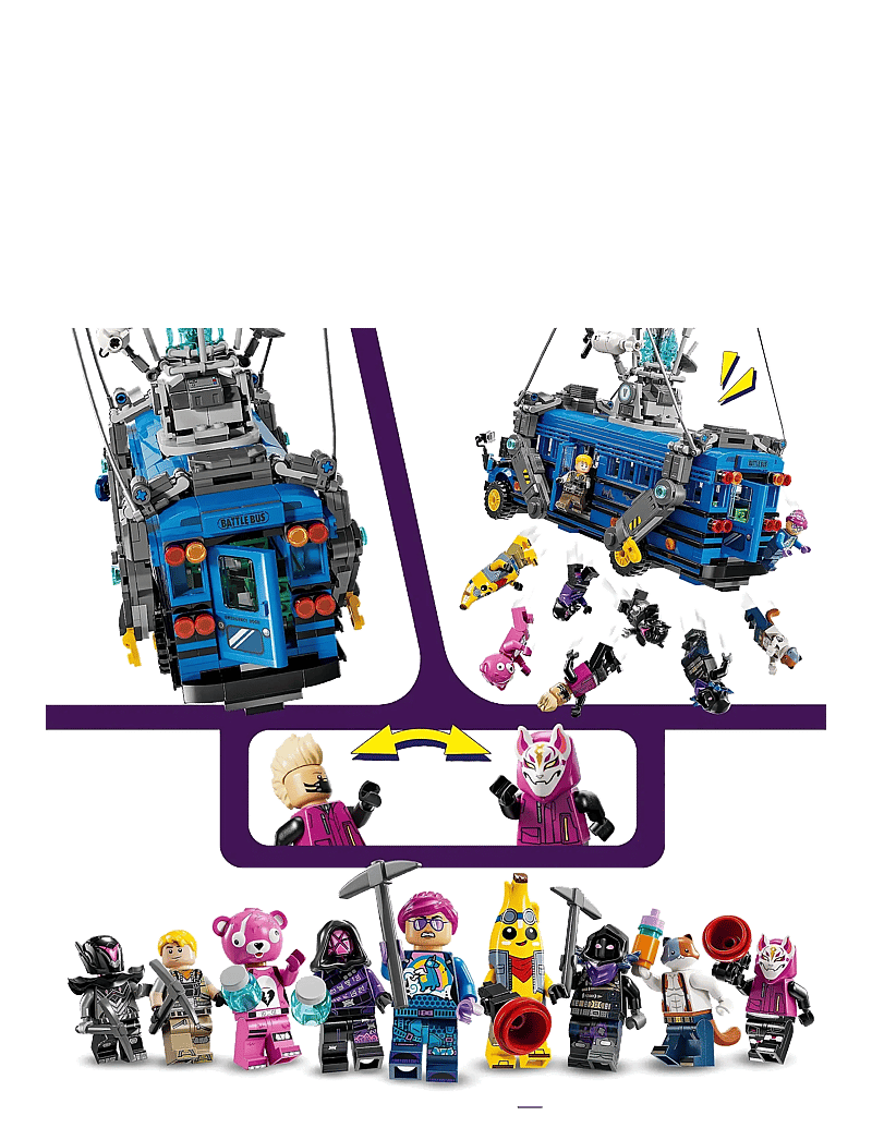 LEGO - Battle Bus Video Game Toy 77073 - sünnipäevakingitused - multi - 4