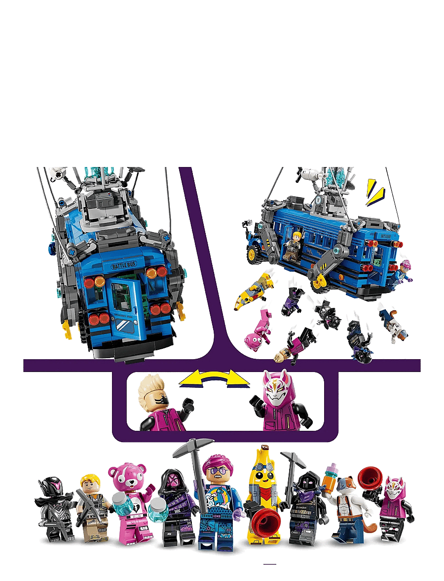 LEGO - Battle Bus Video Game Toy 77073 - sünnipäevakingitused - multi - 4