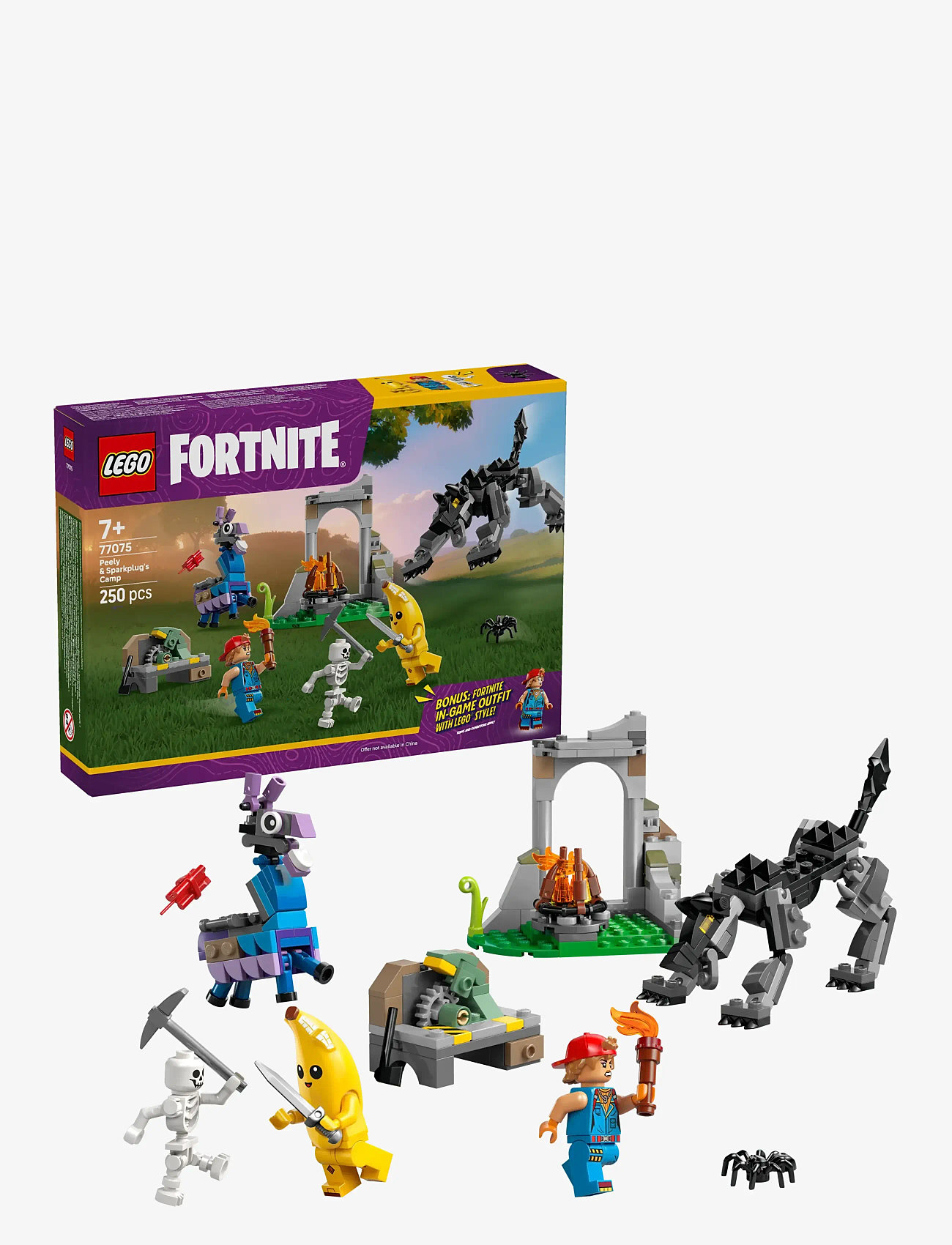 LEGO - Peely & Sparkplug’s Camp Video Game Building Set 77075 - lego fortnite - multi - 0