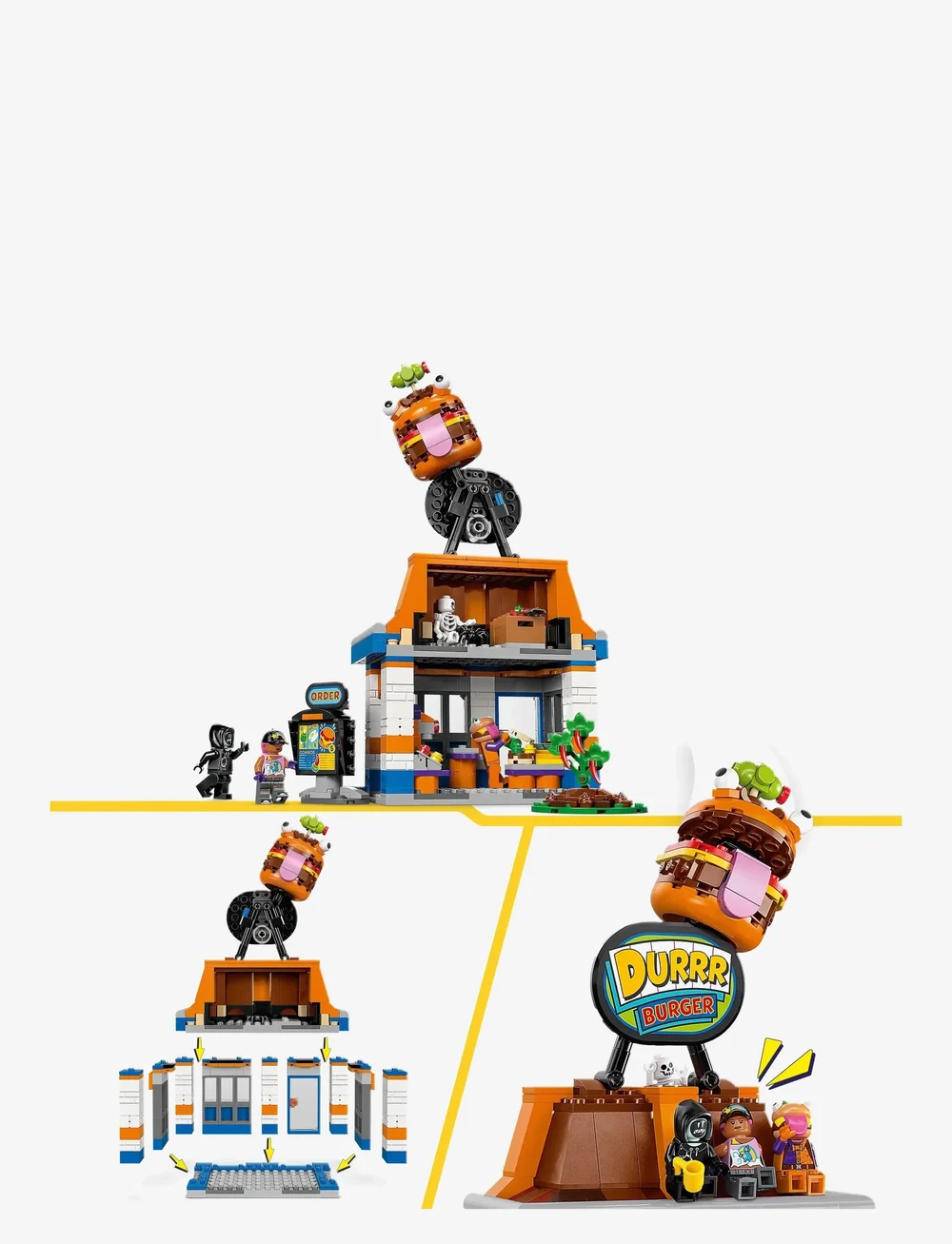 LEGO - Durrr Burger Restaurant Video Game Toy 77076 - lego fortnite - multi - 2