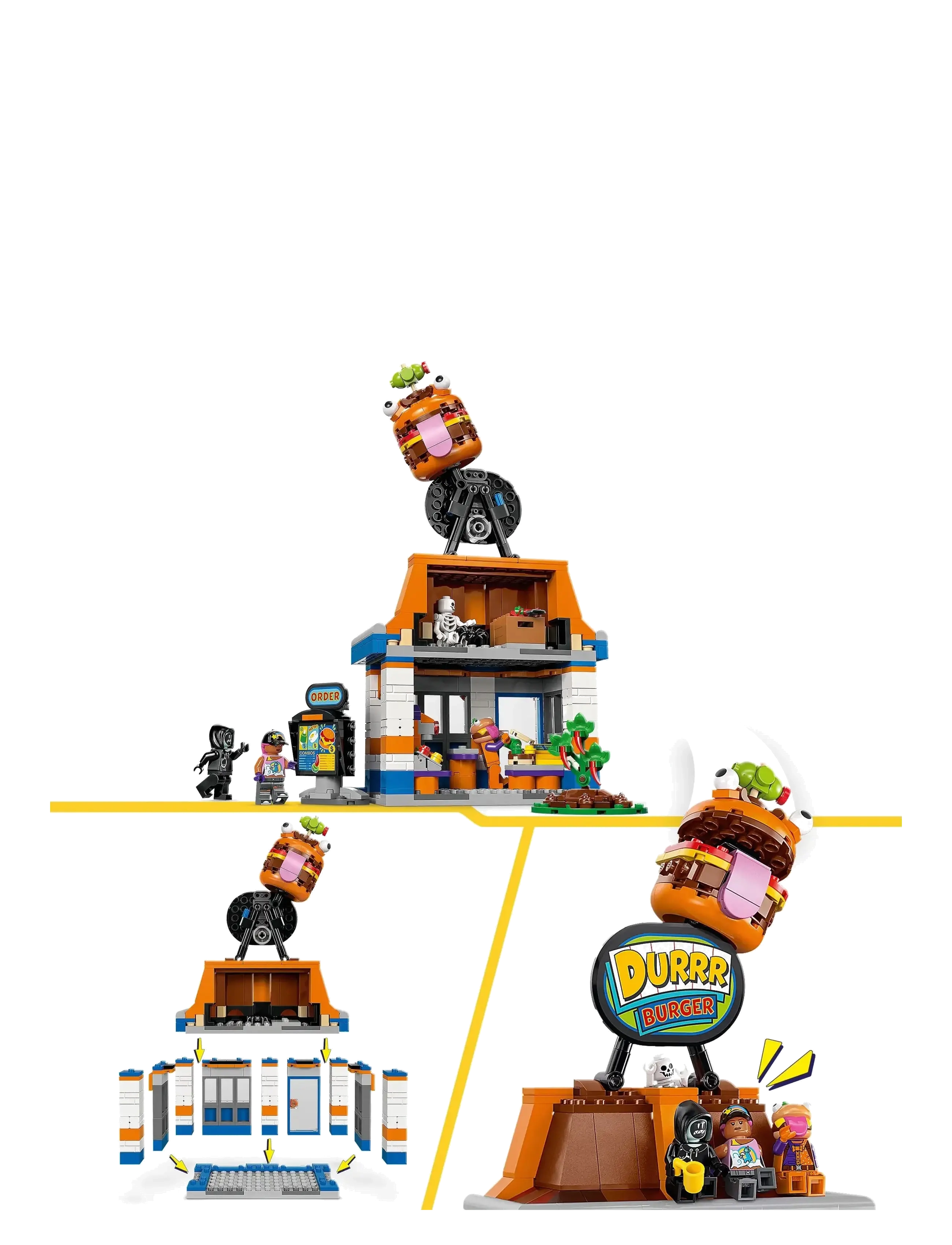 LEGO - Durrr Burger-restaurant 77076 - fødselsdagsgaver - multi - 2