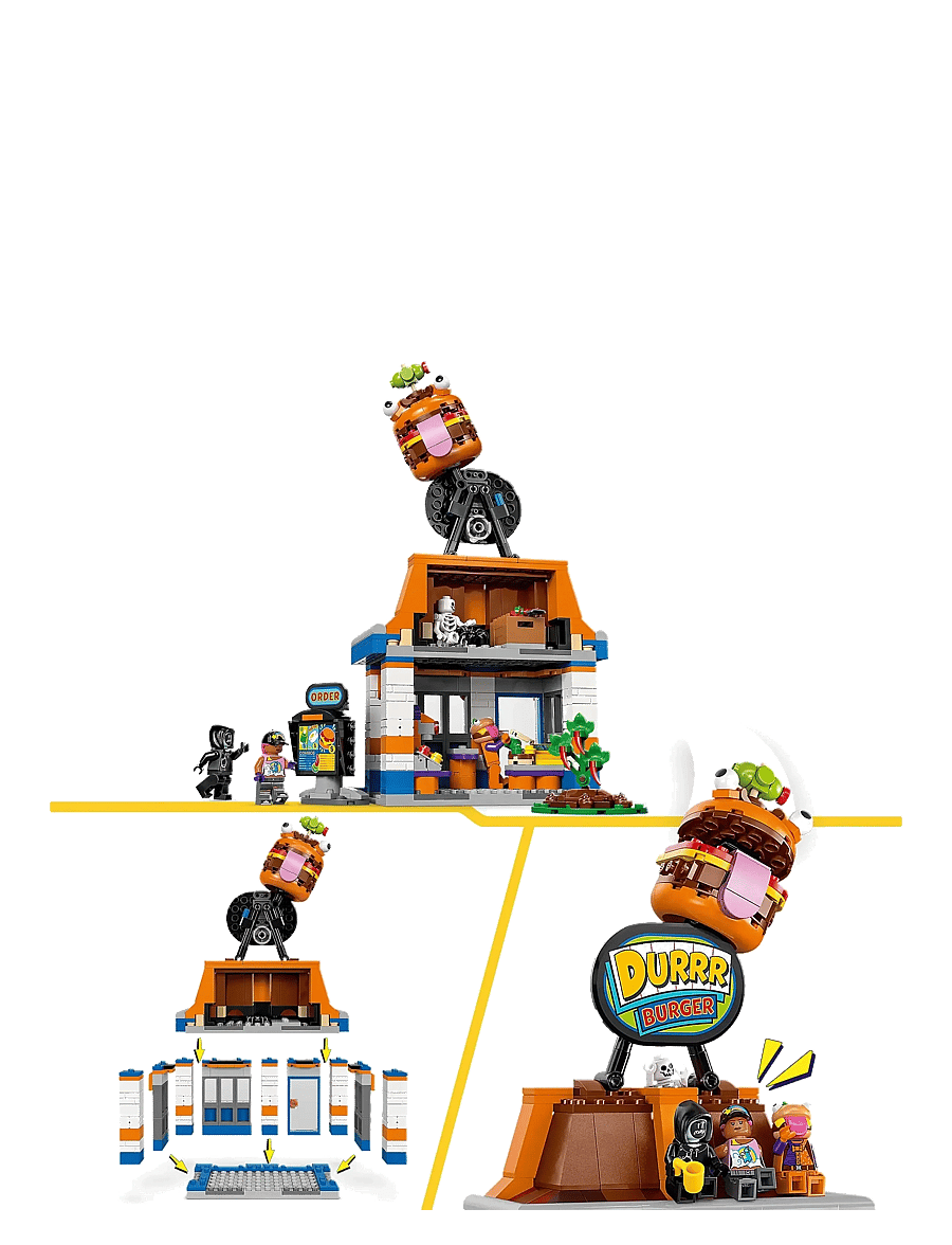 LEGO - Durrr Burger Restaurant Video Game Toy 77076 - sünnipäevakingitused - multi - 2