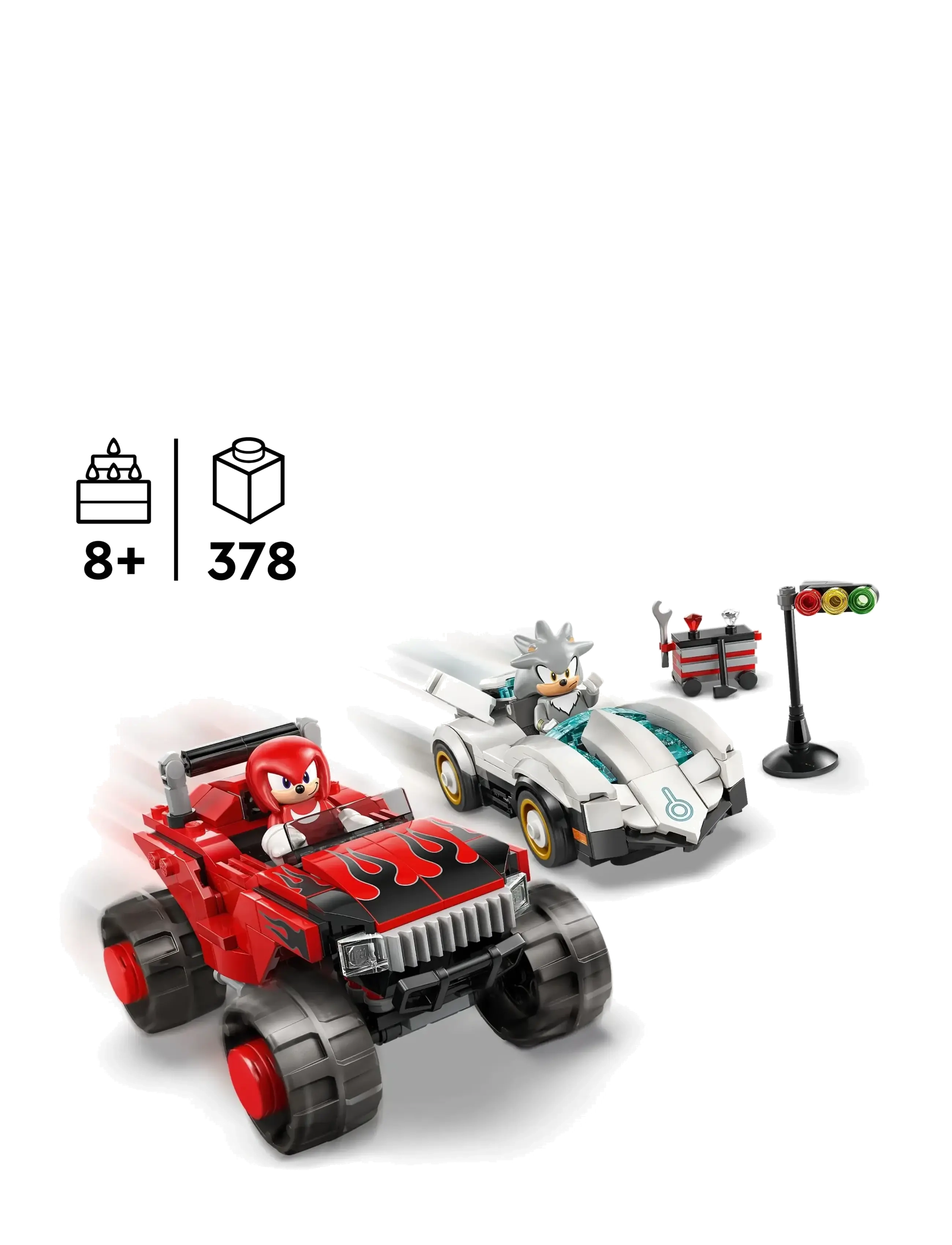 LEGO - Sonic the Silver’s Car vs. Knuckles’ Monster Truck 77118 - lego sonic the hedgehog™ - multi - 1