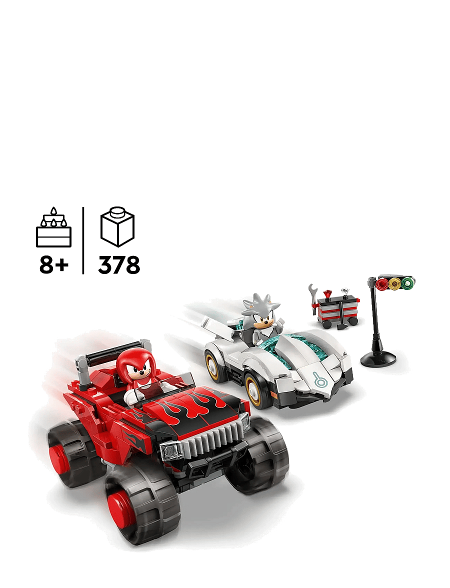 LEGO - Sonic the Silver’s Car vs. Knuckles’ Monster Truck 77118 - lego sonic the hedgehog™ - multi - 1