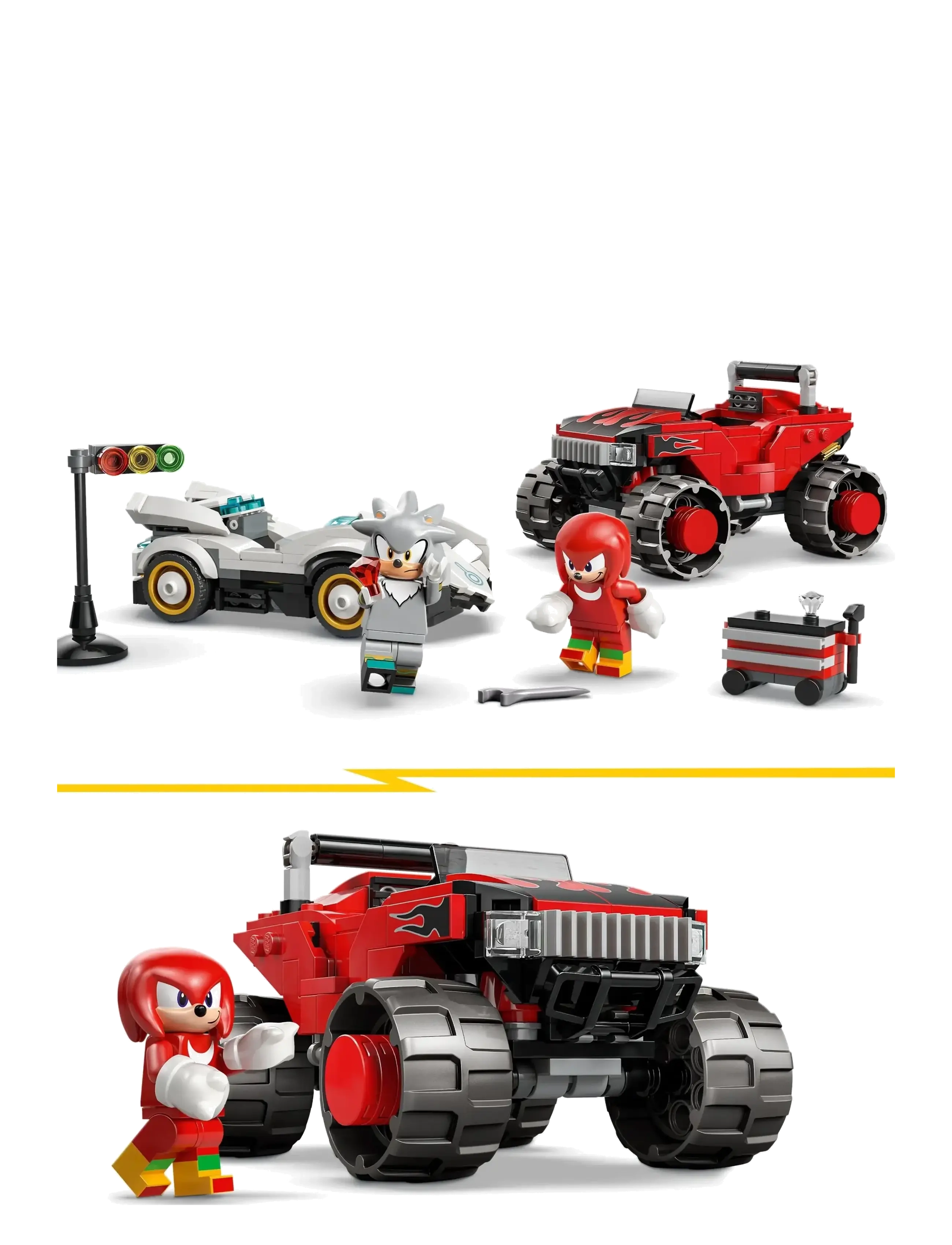 LEGO - Sonic the Silver’s Car vs. Knuckles’ Monster Truck 77118 - lego sonic the hedgehog™ - multi - 4