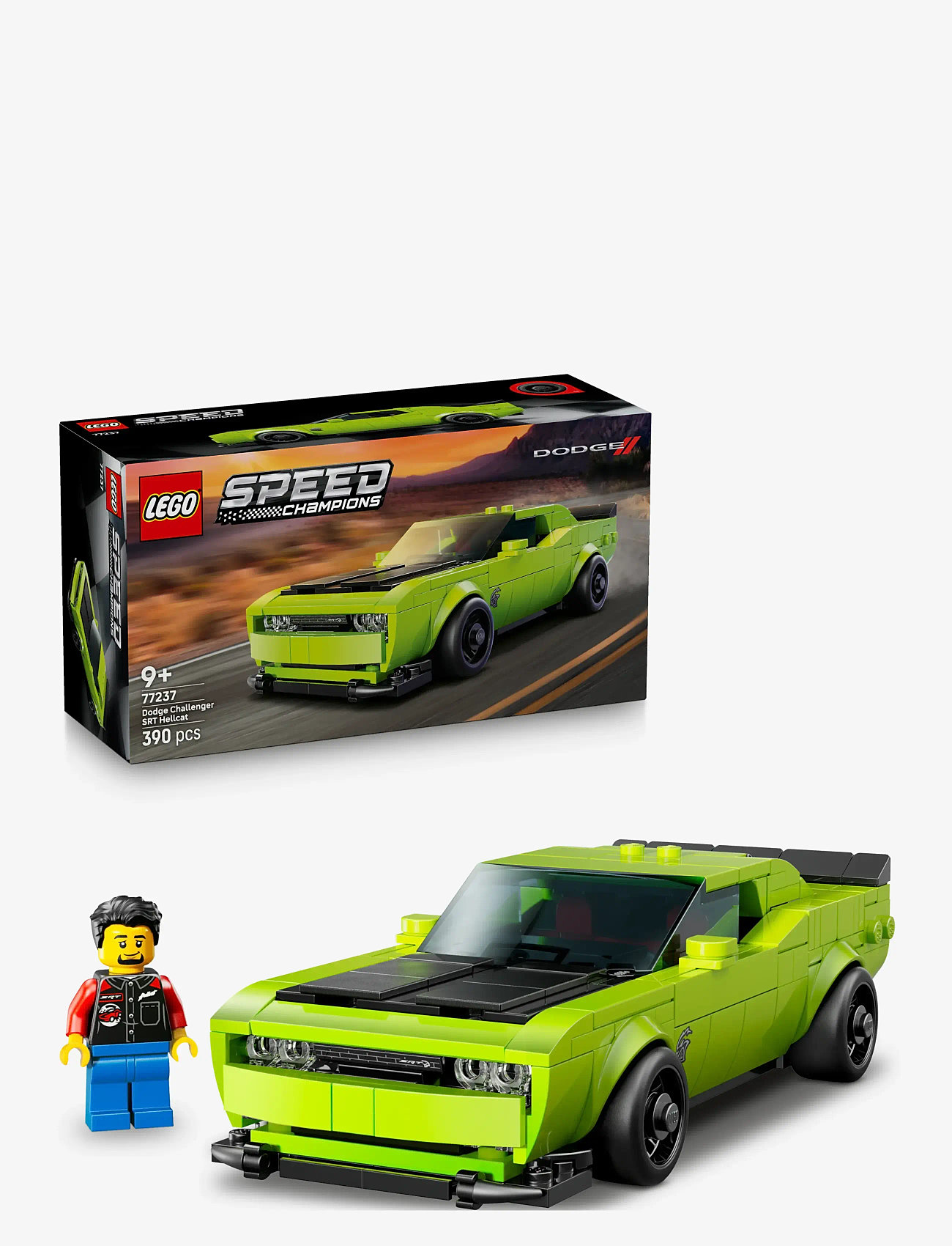 LEGO - Speed Champions Dodge Challenger SRT Hellcat Sports Car Toy 77237 - lego speed champions - multi - 0