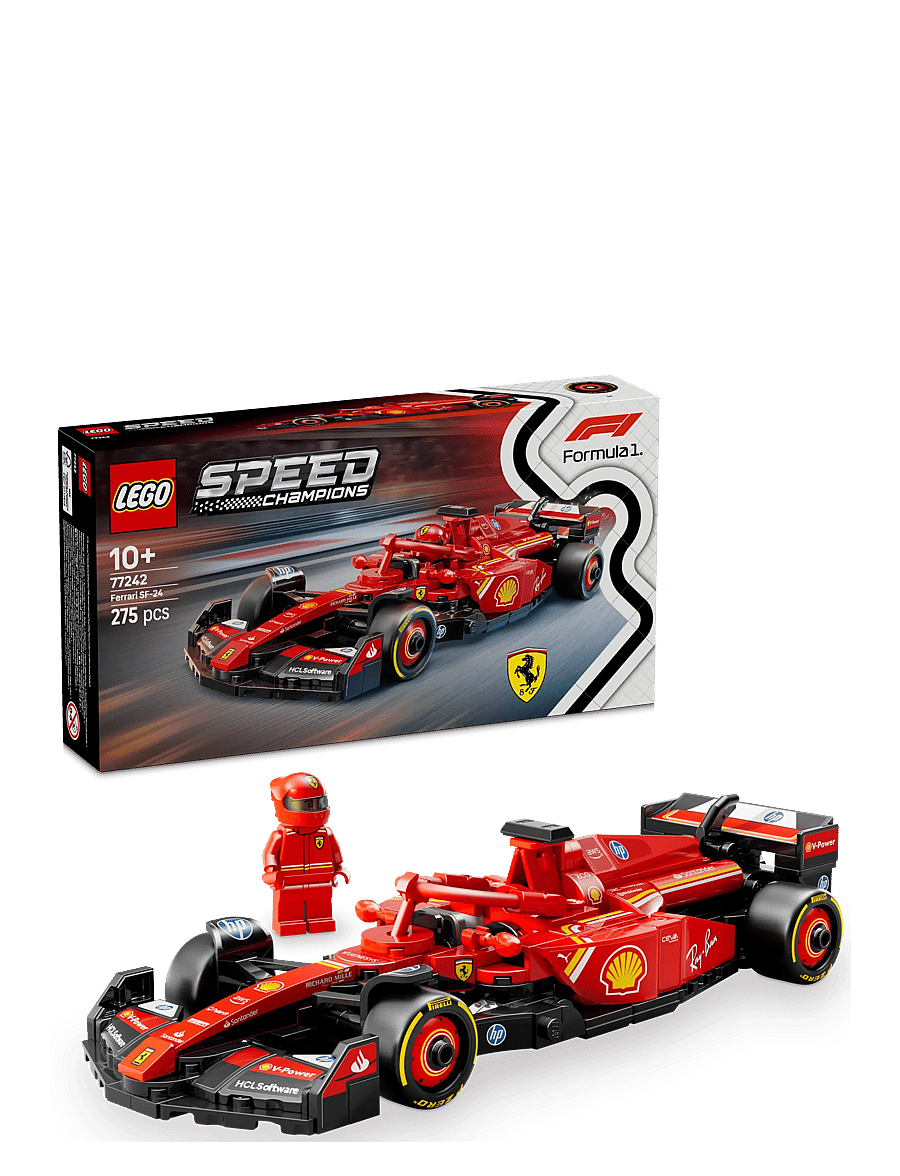 LEGO - Speed Champions Ferrari SF-24 Race Car Driver Set 77242 - lego formula 1 - multi - 0