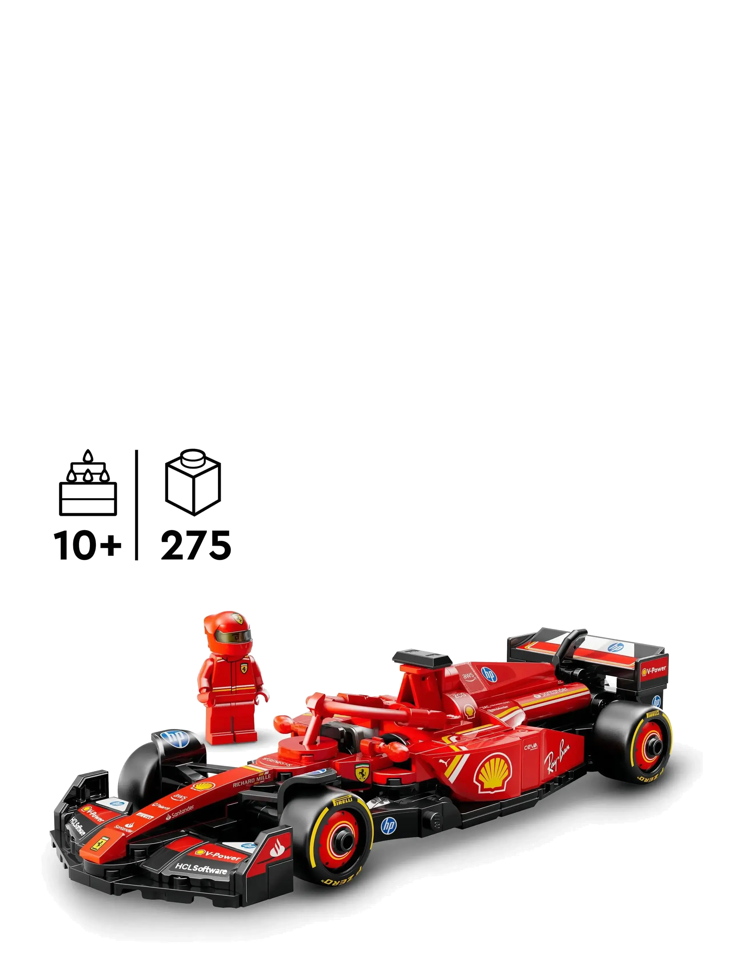 LEGO - Speed Champions Ferrari SF-24 Race Car Driver Set 77242 - lego formula 1 - multi - 1