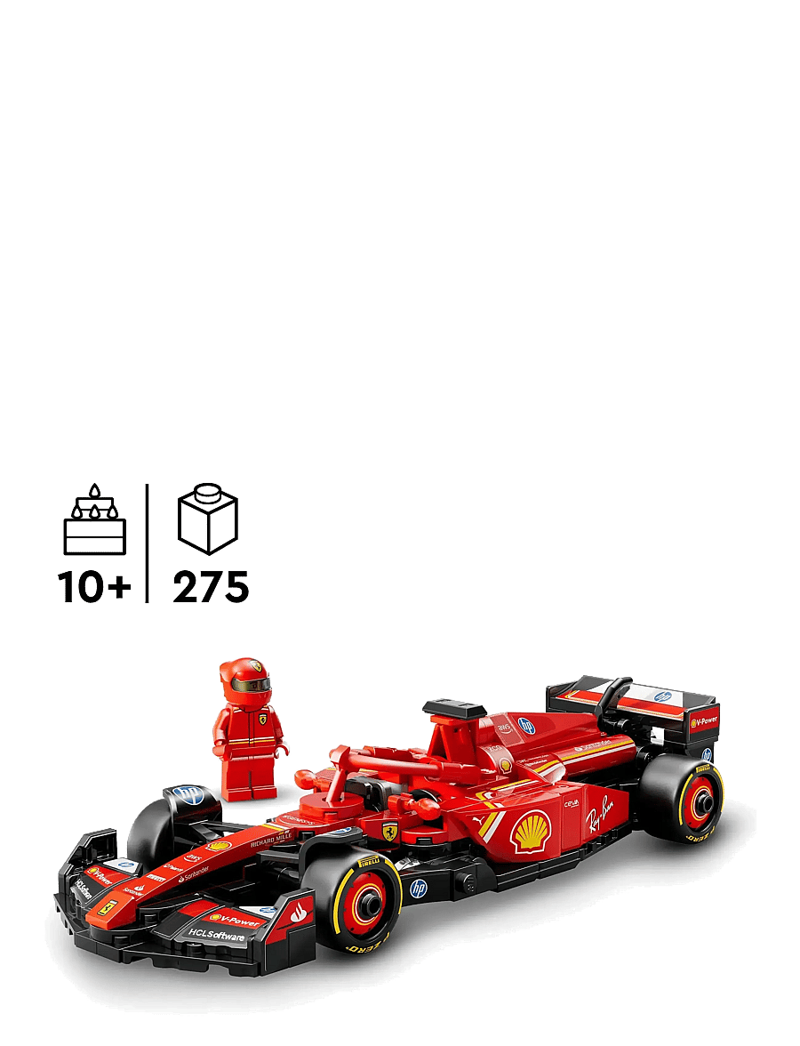 LEGO - Speed Champions Ferrari SF-24 Race Car Driver Set 77242 - lego formula 1 - multi - 1