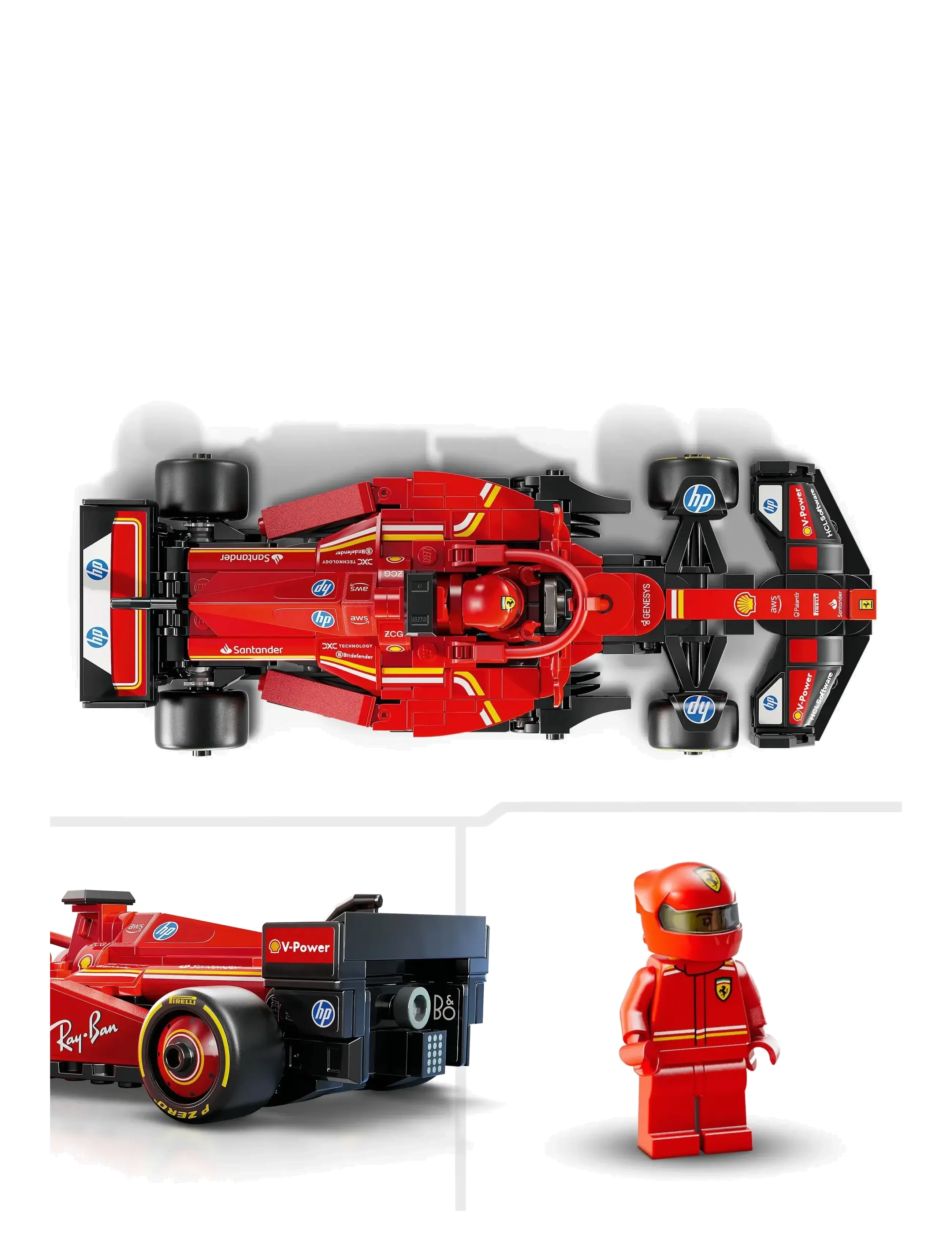 LEGO - Speed Champions Ferrari SF-24 Race Car Driver Set 77242 - lego formula 1 - multi - 4