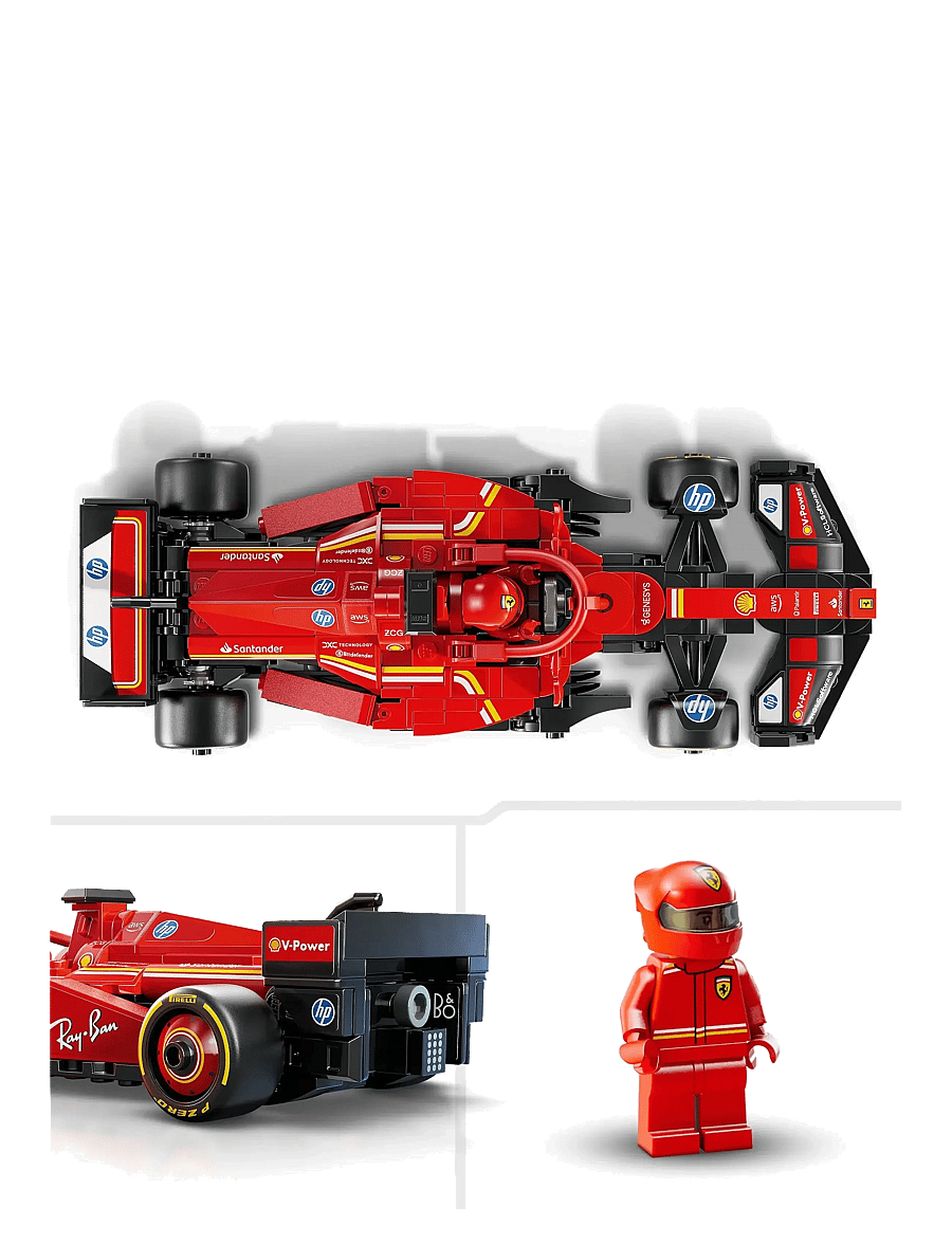 LEGO - Speed Champions Ferrari SF-24 Race Car Driver Set 77242 - lego formula 1 - multi - 4