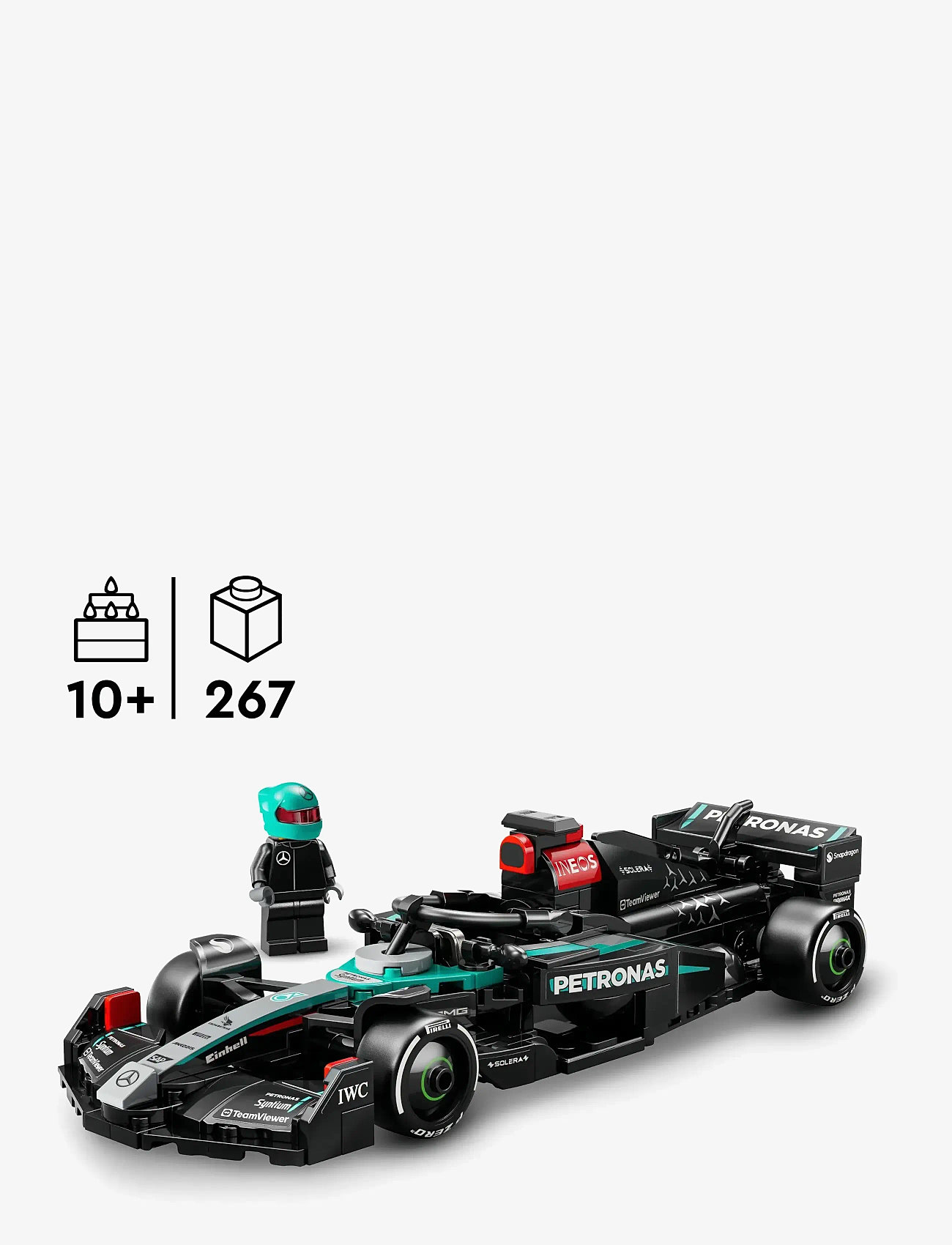 LEGO - Speed Champions Mercedes-AMG W15 Race Car Toy Vehicle 77244 - lego formula 1 - multi - 1