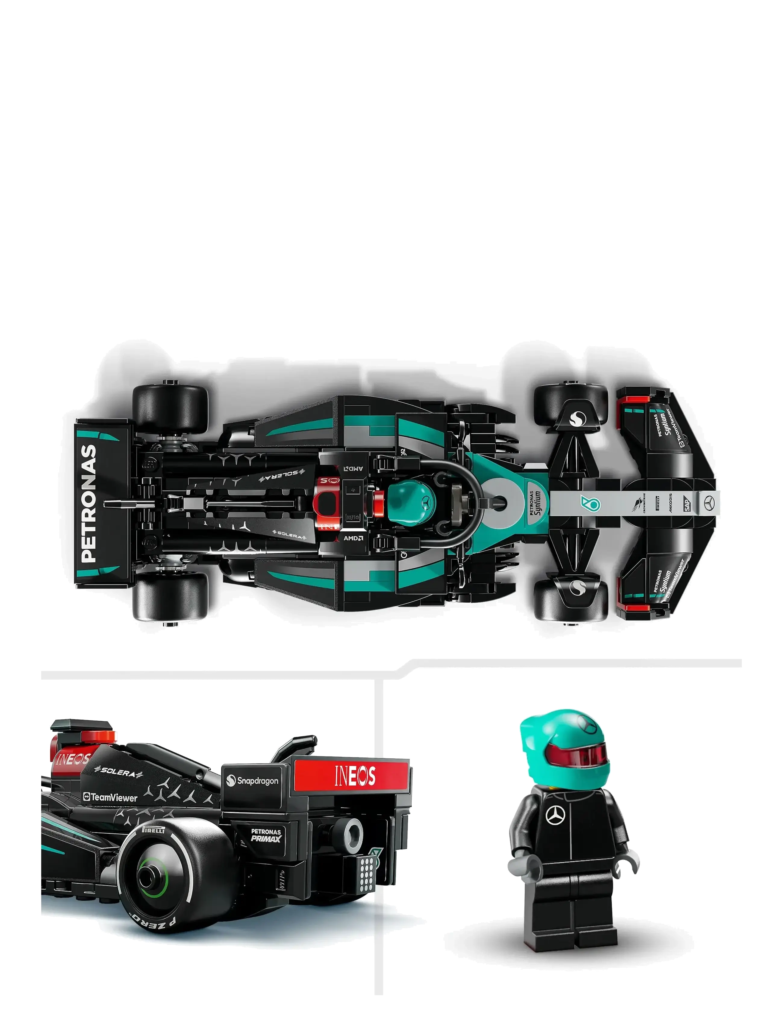 LEGO - Mercedes-AMG F1® W15-racerbil - laveste priser - multi - 4