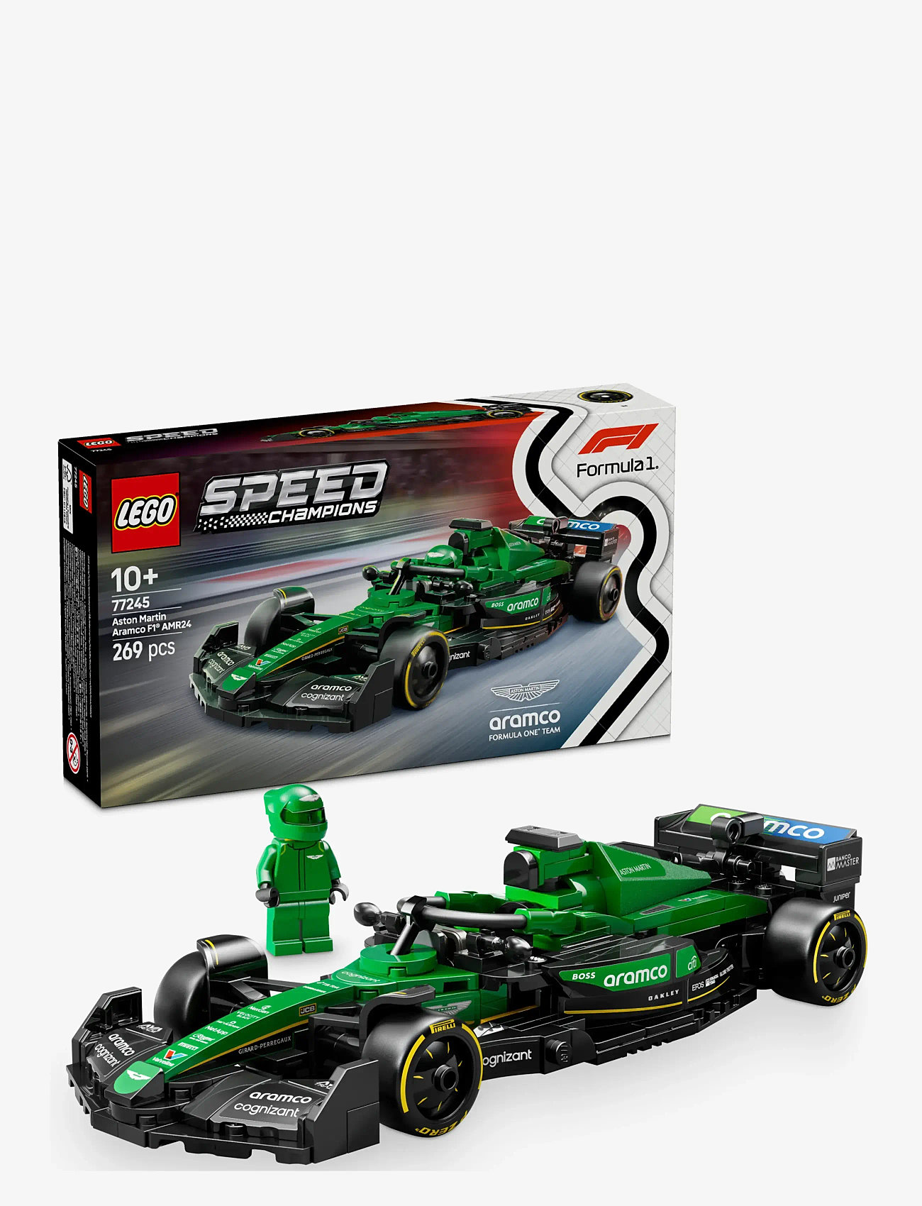 LEGO - Speed Champions Aston Martin Aramco AMR24 Race Car Vehicle Set 77245 - lego formula 1 - multi - 0