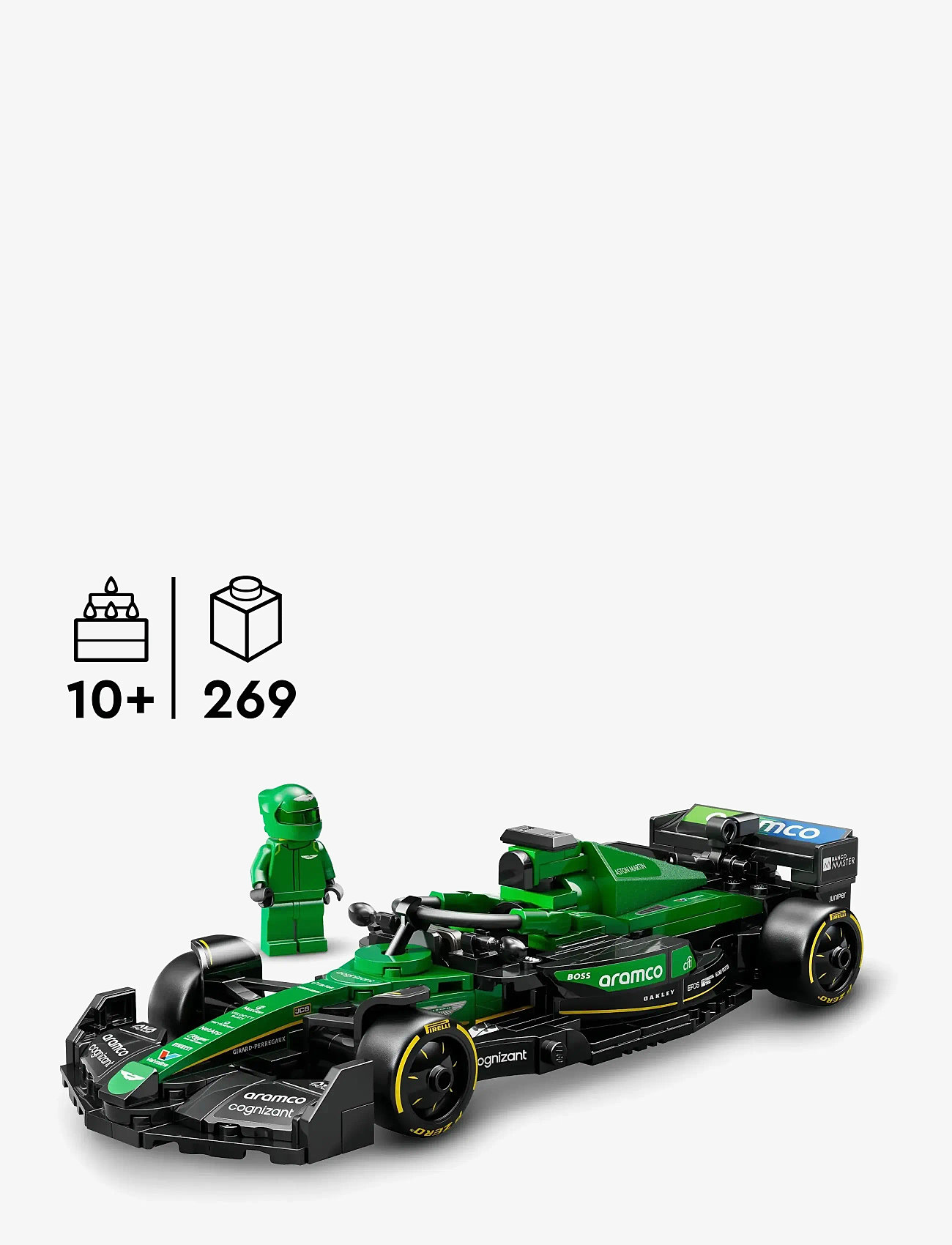 LEGO - Speed Champions Aston Martin Aramco AMR24 Race Car Vehicle Set 77245 - lego formula 1 - multi - 1