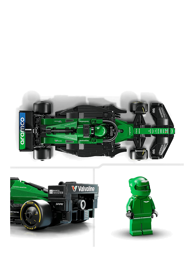 LEGO - Speed Champions Aston Martin Aramco AMR24 Race Car Vehicle Set 77245 - lego formula 1 - multi - 4