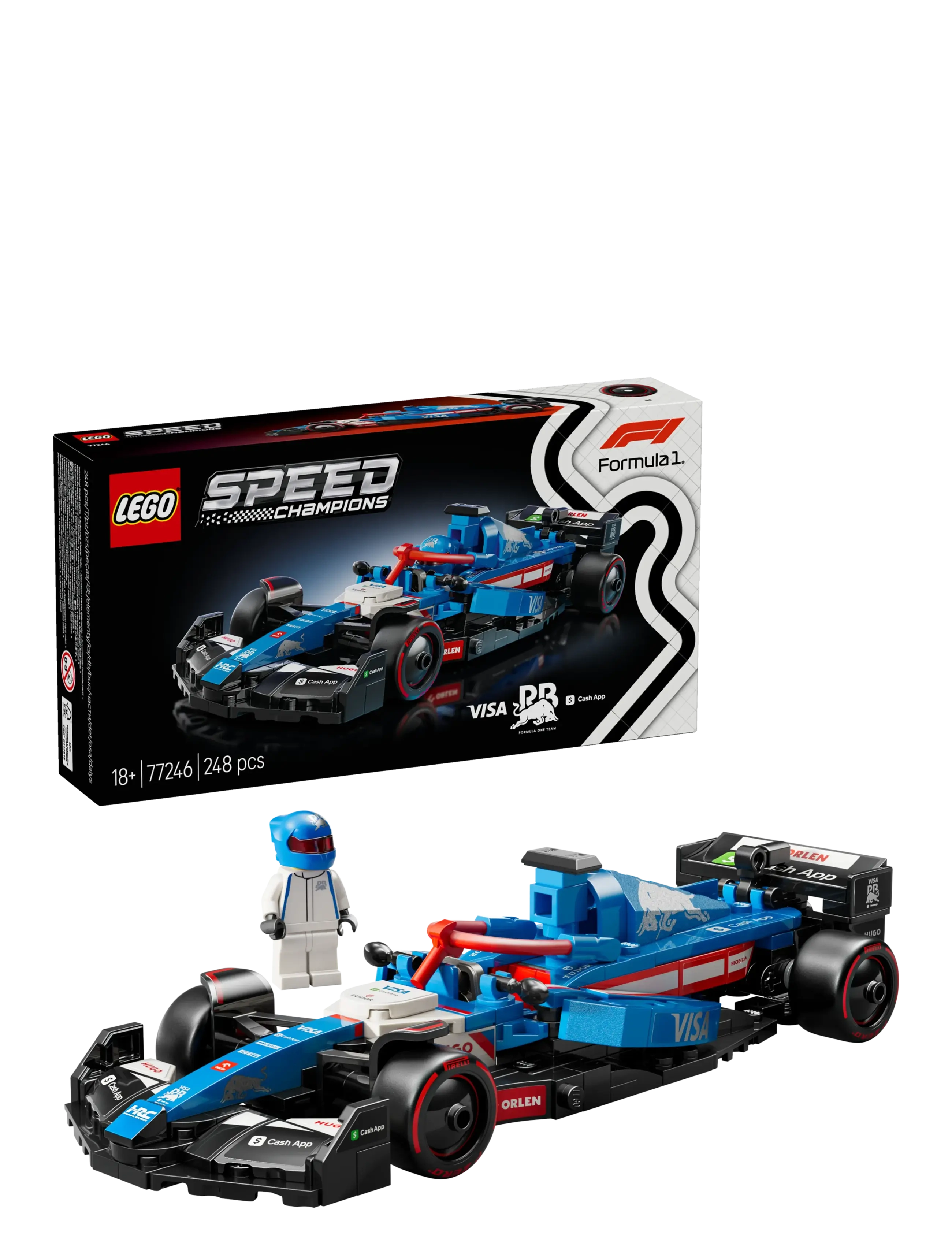 LEGO Visa Cash App Rb Vcarb 01 F1 -Racerbil Patterned - One Size - Kinder