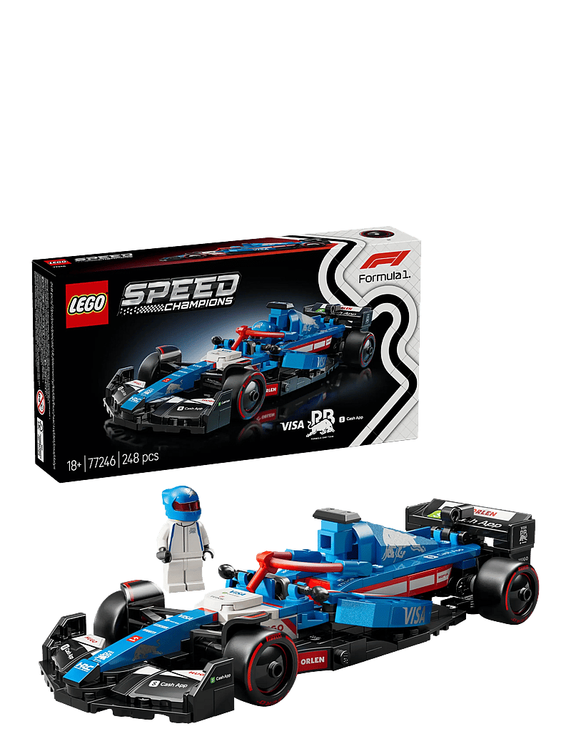 LEGO - Speed Champions Visa Cash App RB VCARB 01 Race Car Vehicle Kit 77246 - lego adults welcome - multi - 0