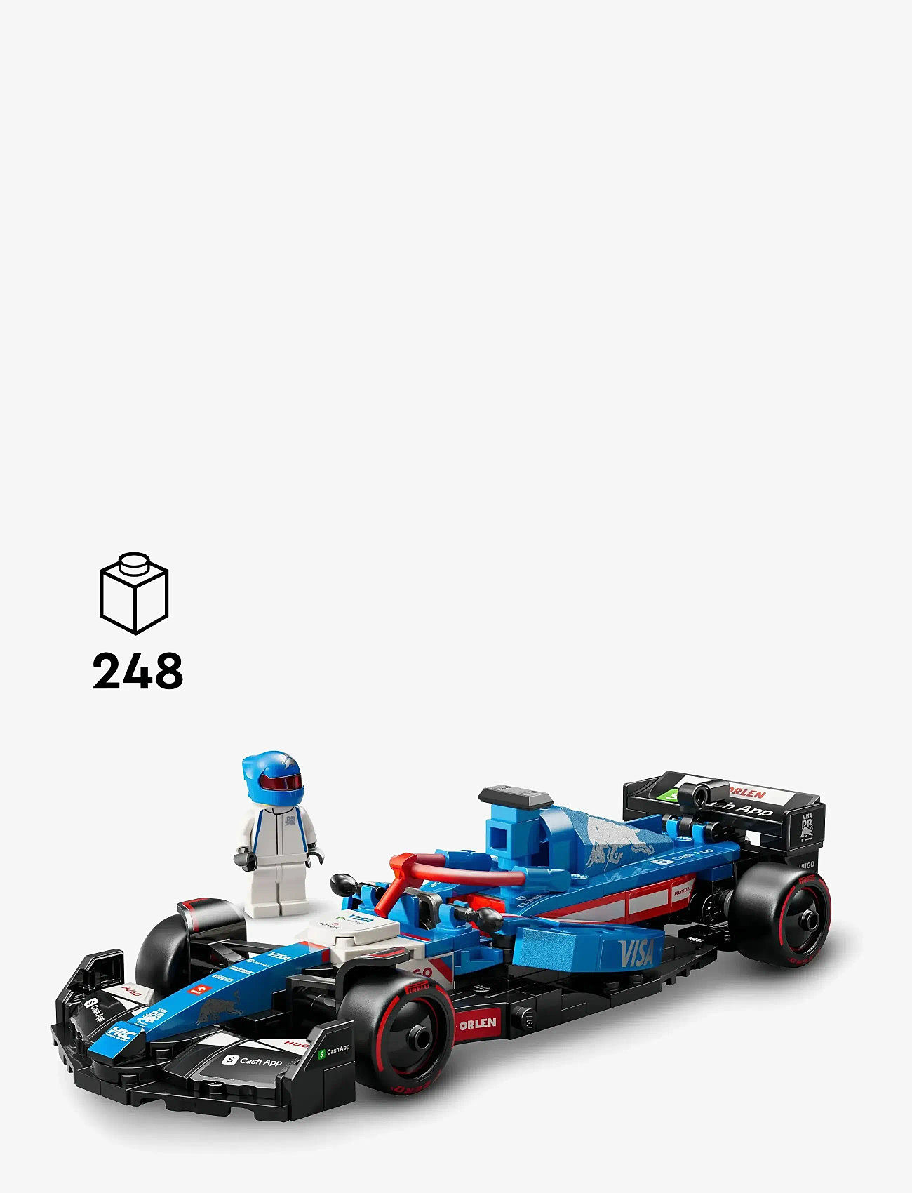 LEGO - Speed Champions Visa Cash App RB VCARB 01 Race Car Vehicle Kit 77246 - lego adults welcome - multi - 1