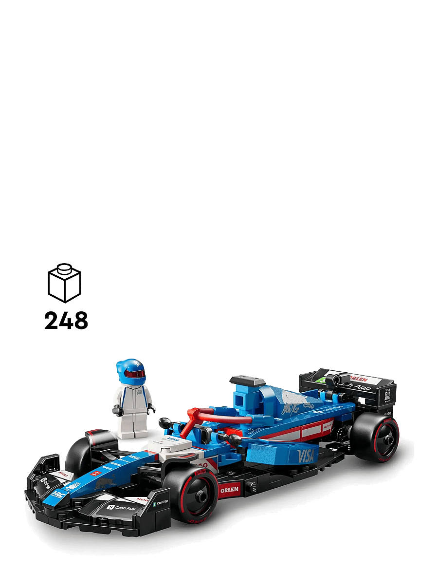 LEGO - Speed Champions Visa Cash App RB VCARB 01 Race Car Vehicle Kit 77246 - madalaimad hinnad - multi - 1