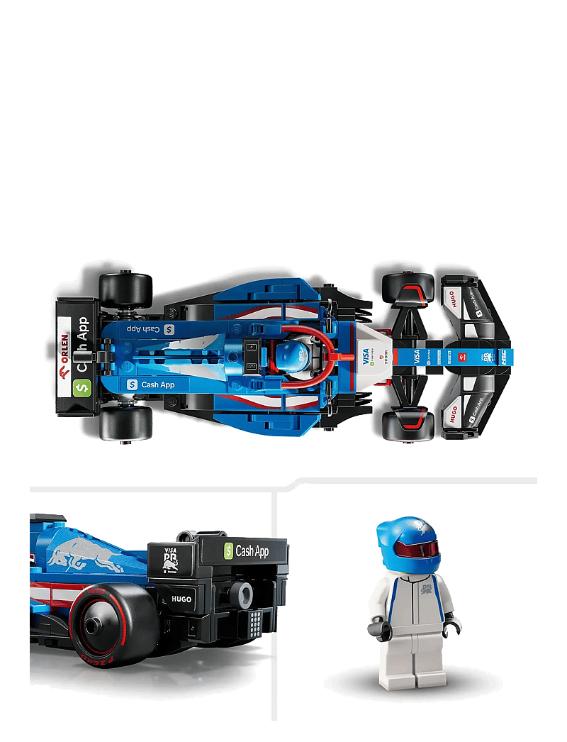 LEGO - Speed Champions Visa Cash App RB VCARB 01 Race Car Vehicle Kit 77246 - lego adults welcome - multi - 4
