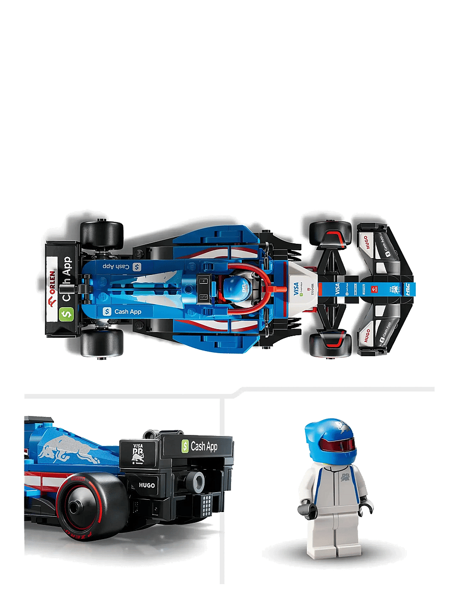 LEGO - Speed Champions Visa Cash App RB VCARB 01 Race Car Vehicle Kit 77246 - madalaimad hinnad - multi - 4