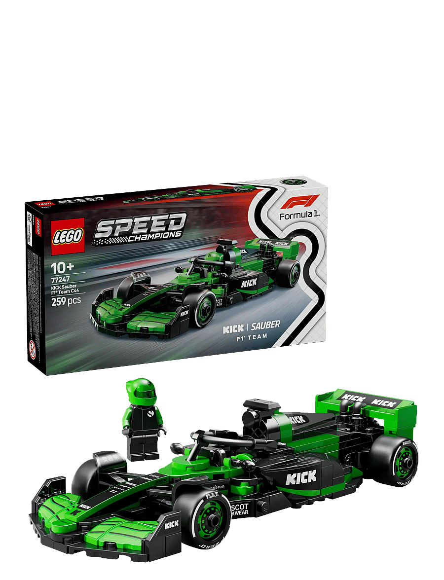 LEGO - Speed Champions KICK Sauber Team C44 Race Car Toy Vehicle 77247 - multi - 0