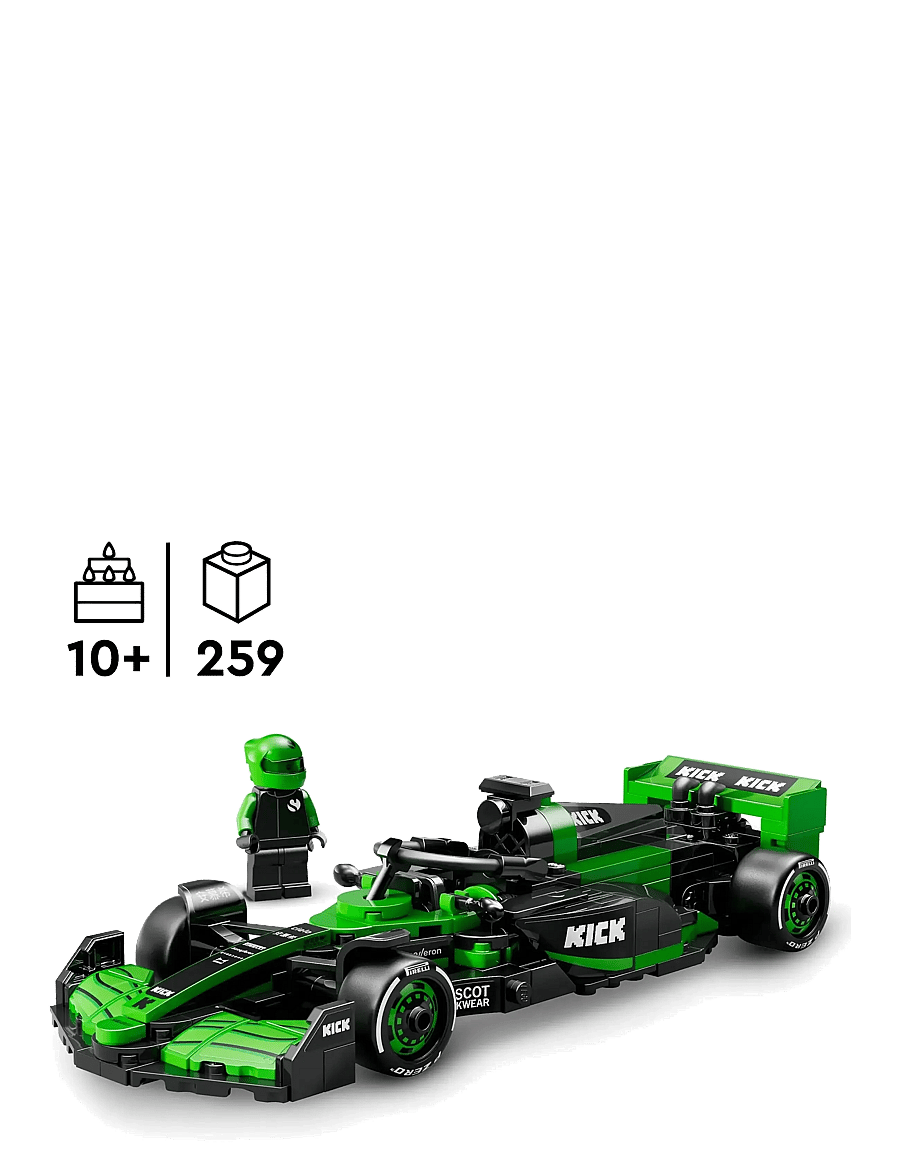 LEGO - Speed Champions KICK Sauber Team C44 Race Car Toy Vehicle 77247 - multi - 1