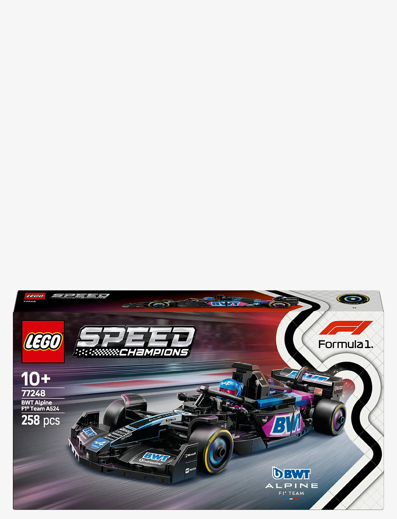 LEGO - Speed Champions BWT Alpine Team A524 Race Car Toy Vehicle 77248 - lego formula 1 - multi - 5