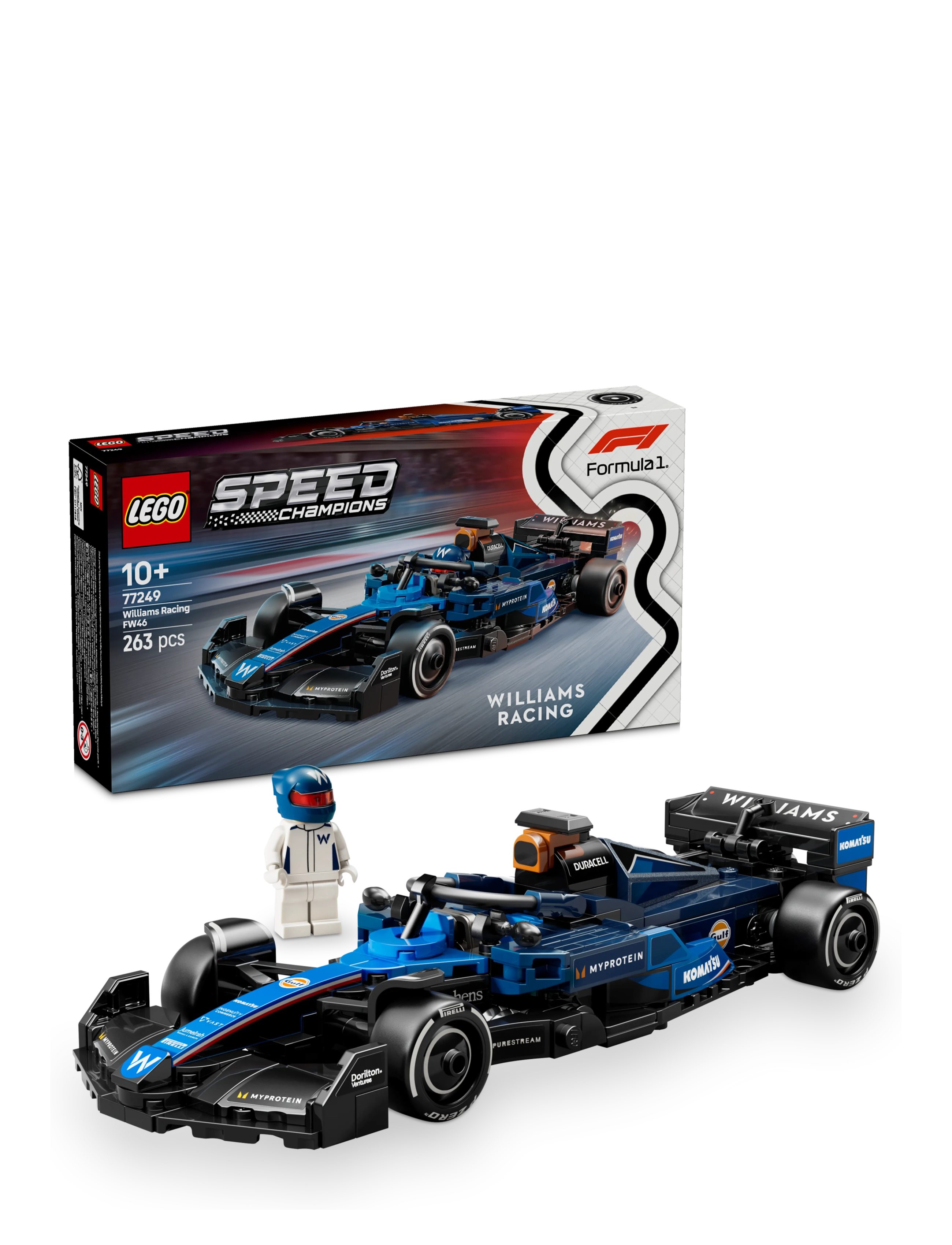 LEGO Williams Racing Fw46 F1 -Racerbil, One Size, Lego Spielzeug, Mehrfarbig/gemustert - speed Champions, Homeware
