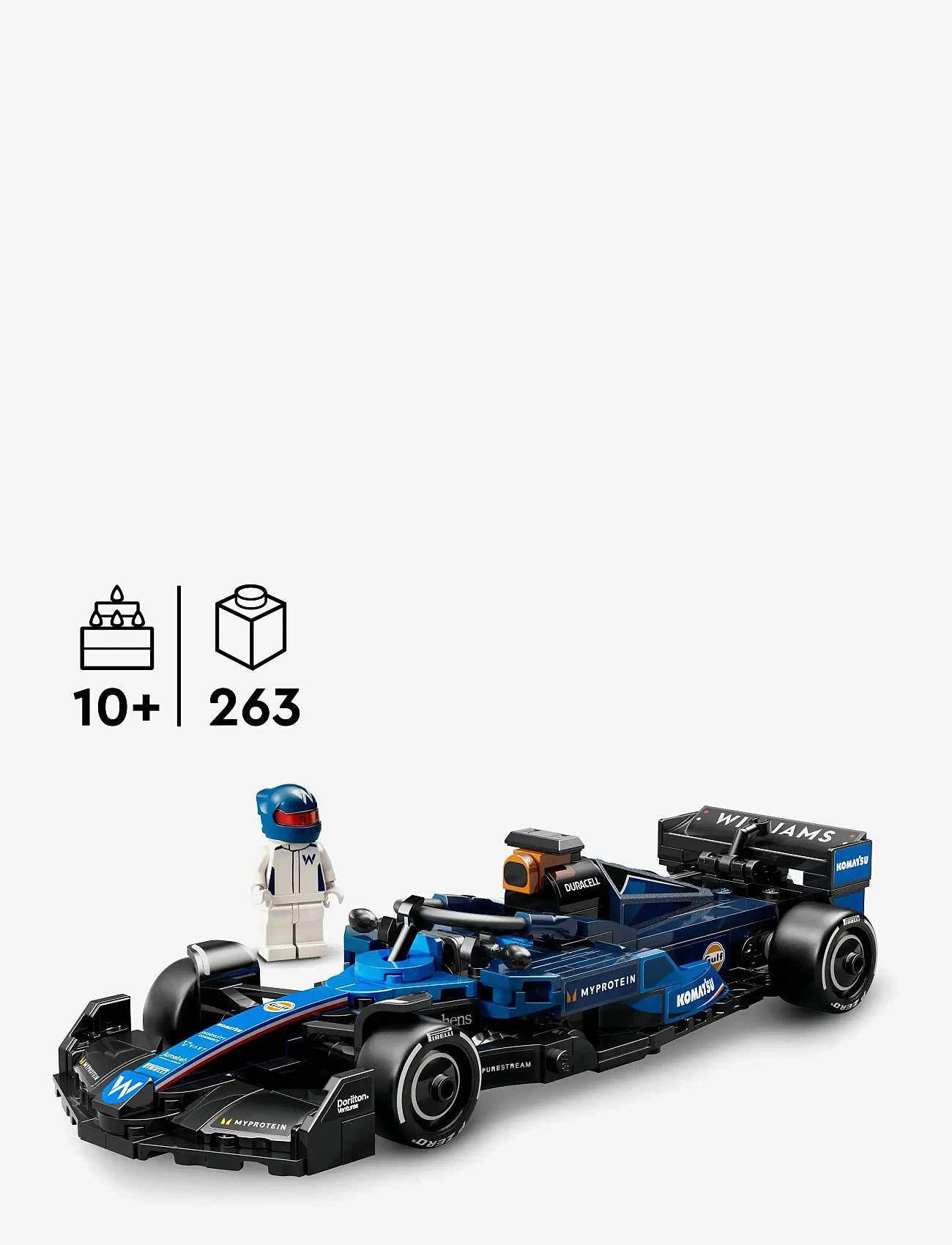 LEGO - Speed Champions Williams Racing FW46 Race Car Vehicle Set 77249 - lego formula 1 - multi - 1