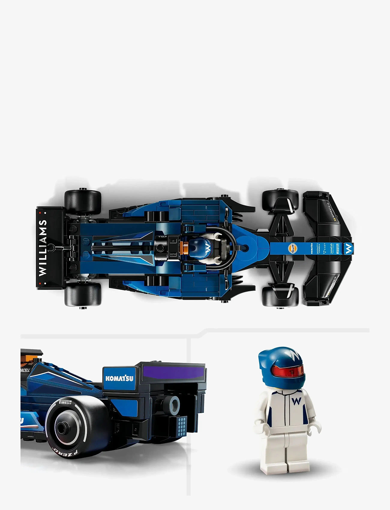 LEGO - Speed Champions Williams Racing FW46 Race Car Vehicle Set 77249 - lego formula 1 - multi - 4