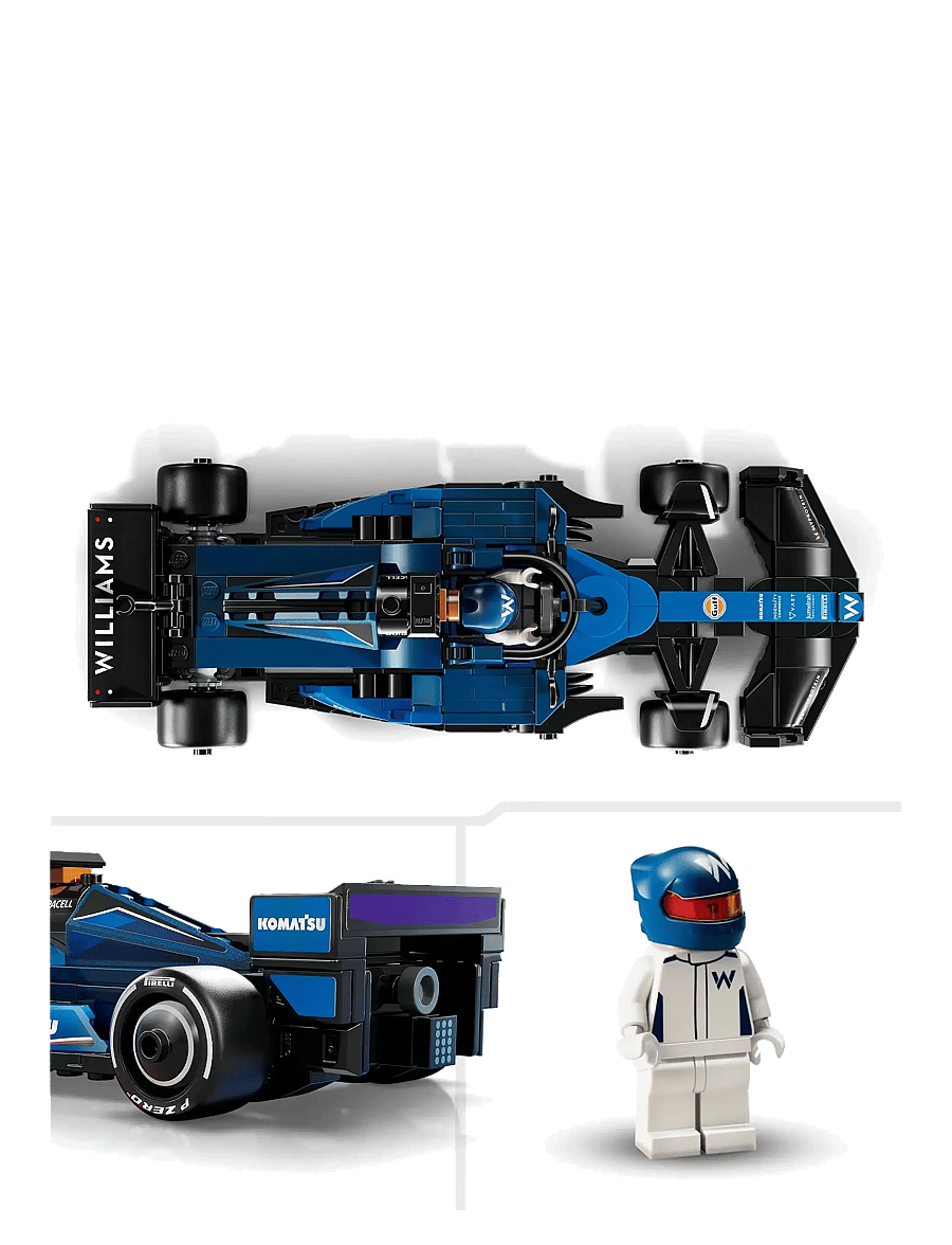 LEGO - Speed Champions Williams Racing FW46 Race Car Vehicle Set 77249 - madalaimad hinnad - multi - 4